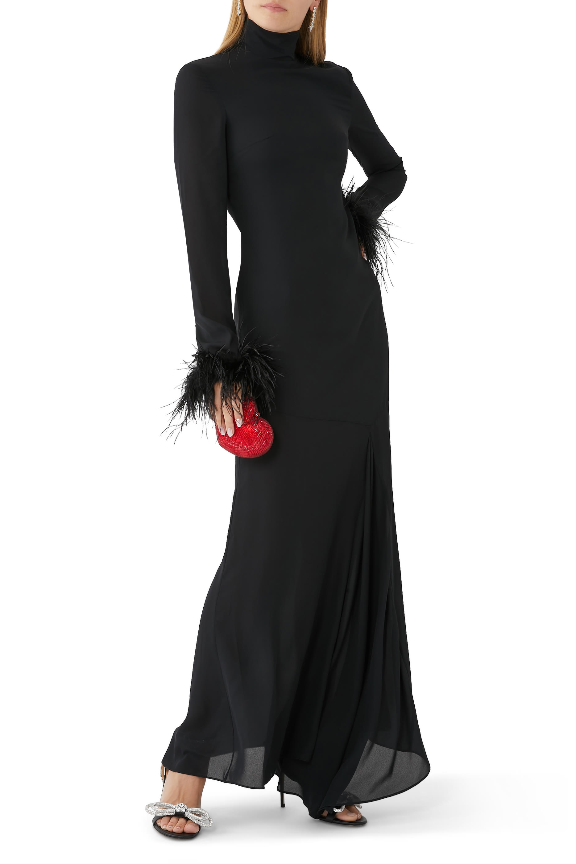 Double Bow 95 Leather Sandals