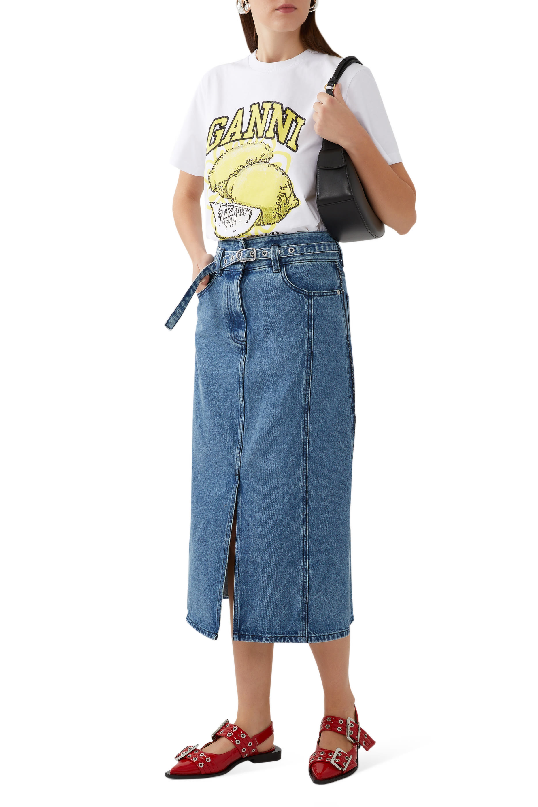 Wide Welt Buckle Ballerinas