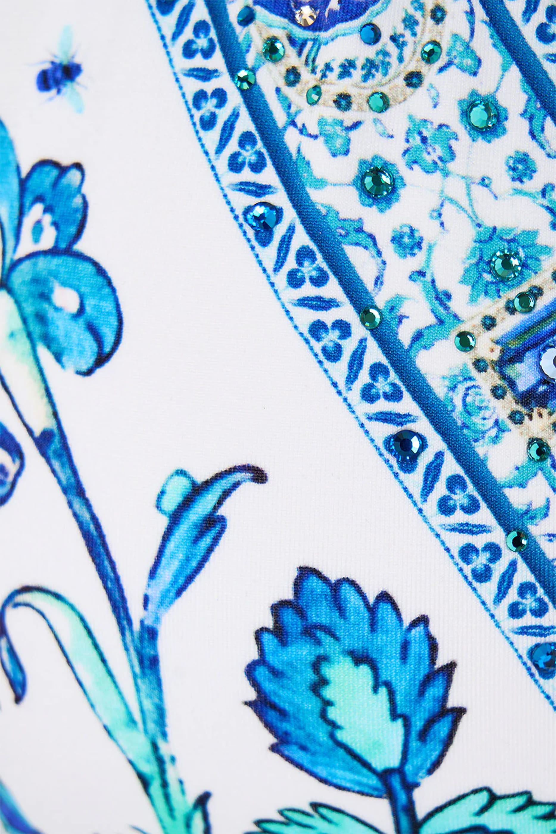 Triangle Bikini Set with Tie Sides and Ring Trims