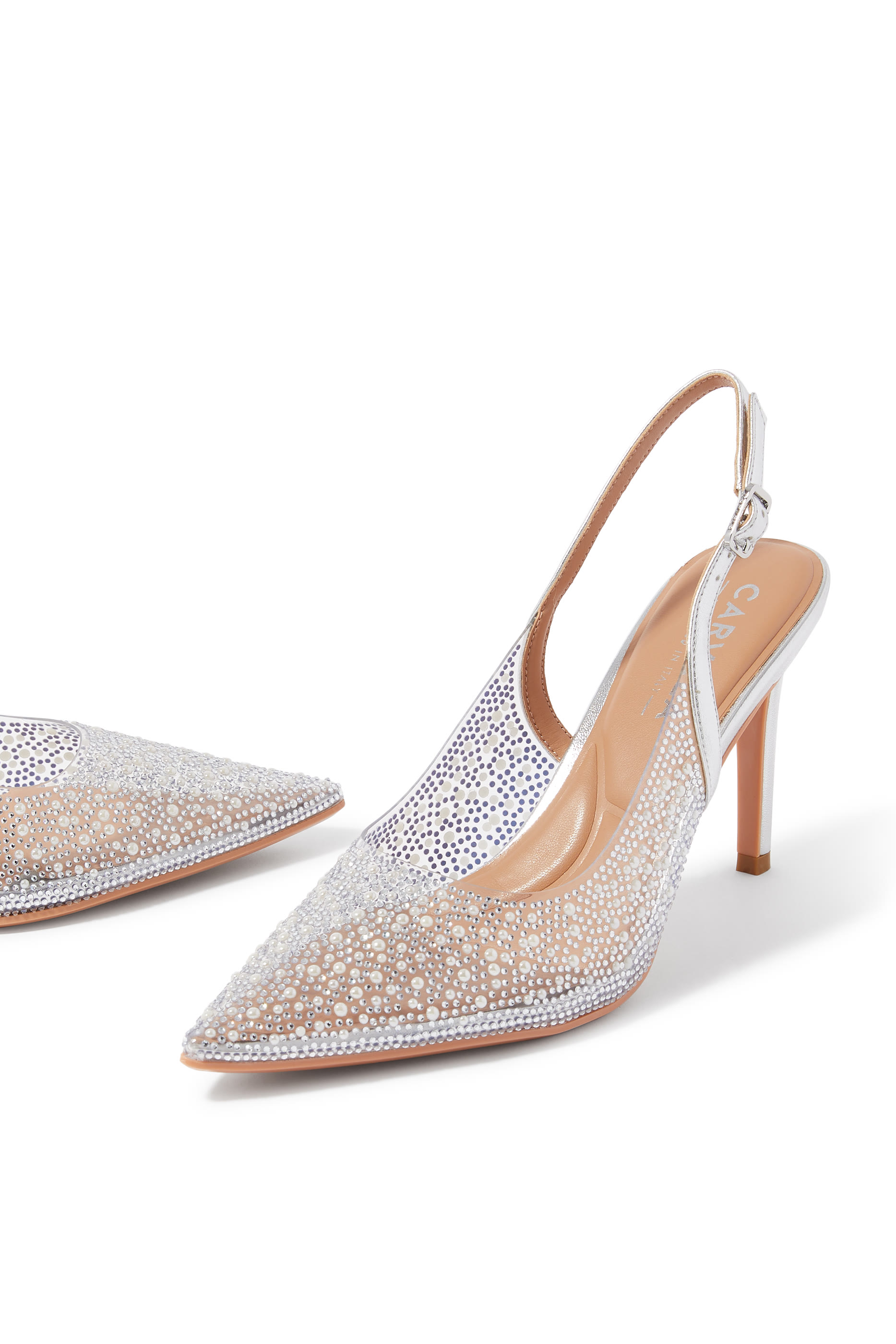 Carvela 100 Positano Vinyl Sling Back Pumps