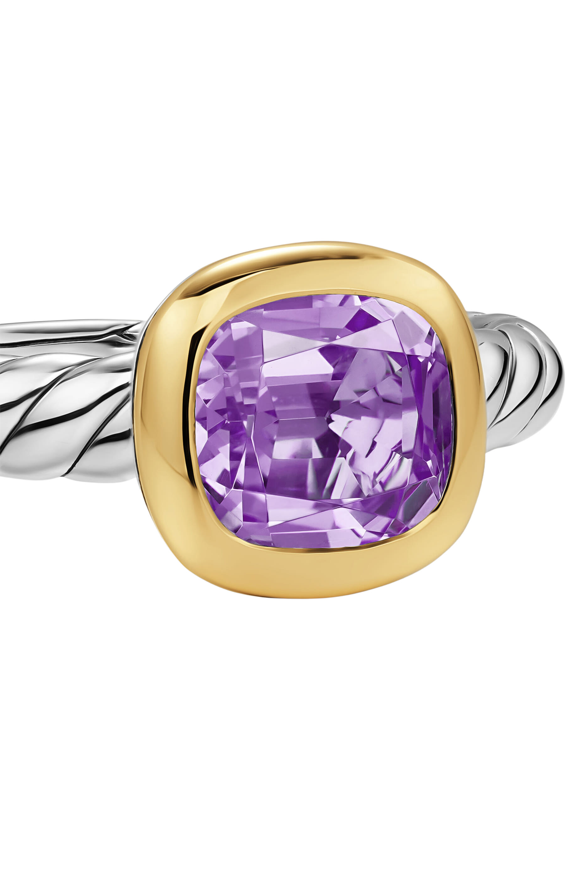   Mercer&reg; Color Stone Ring, Sterling Silver with 18K Yellow Gold & Amethyst 