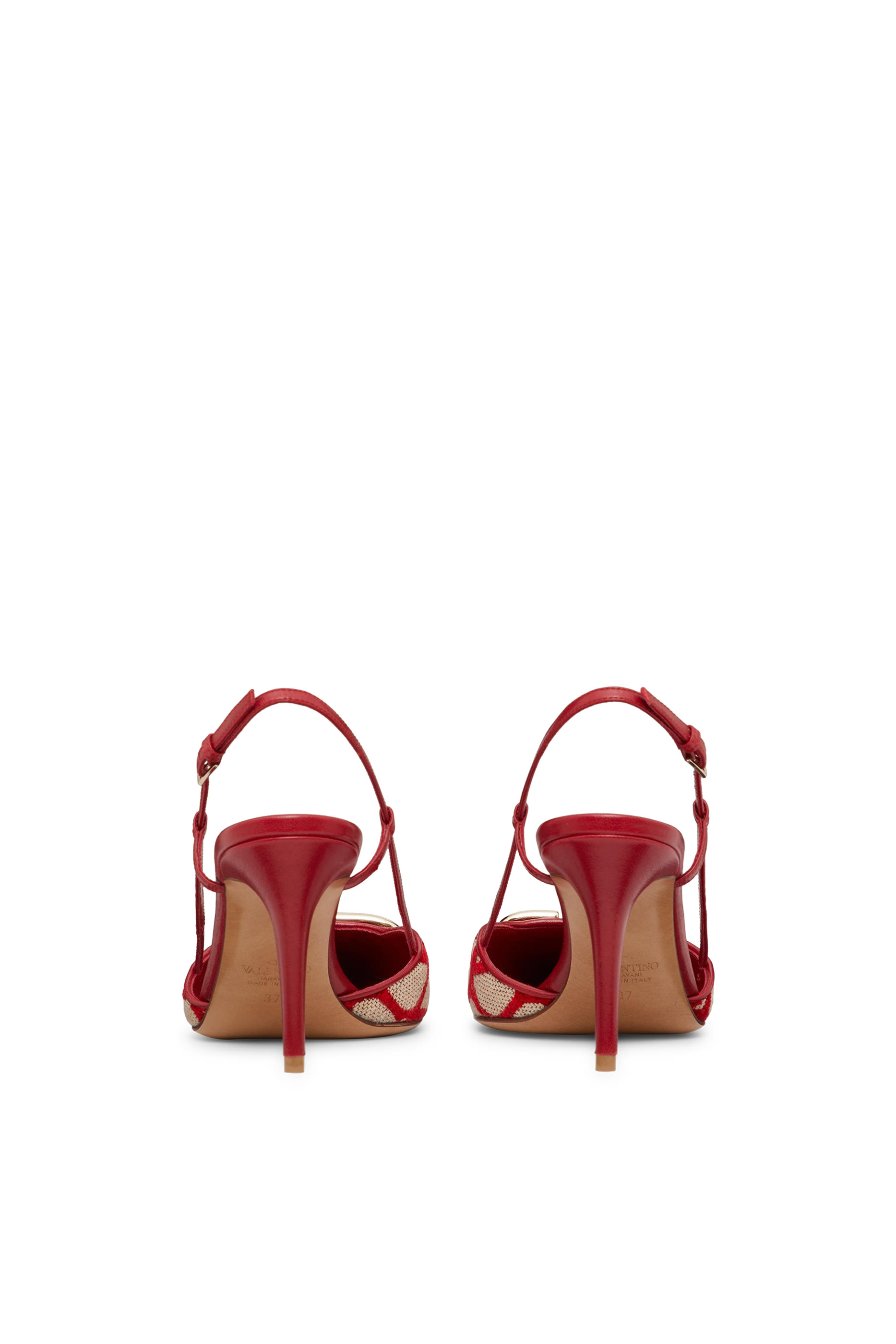 Valentino Garavani 80 Toile Iconographe Slingback Pumps
