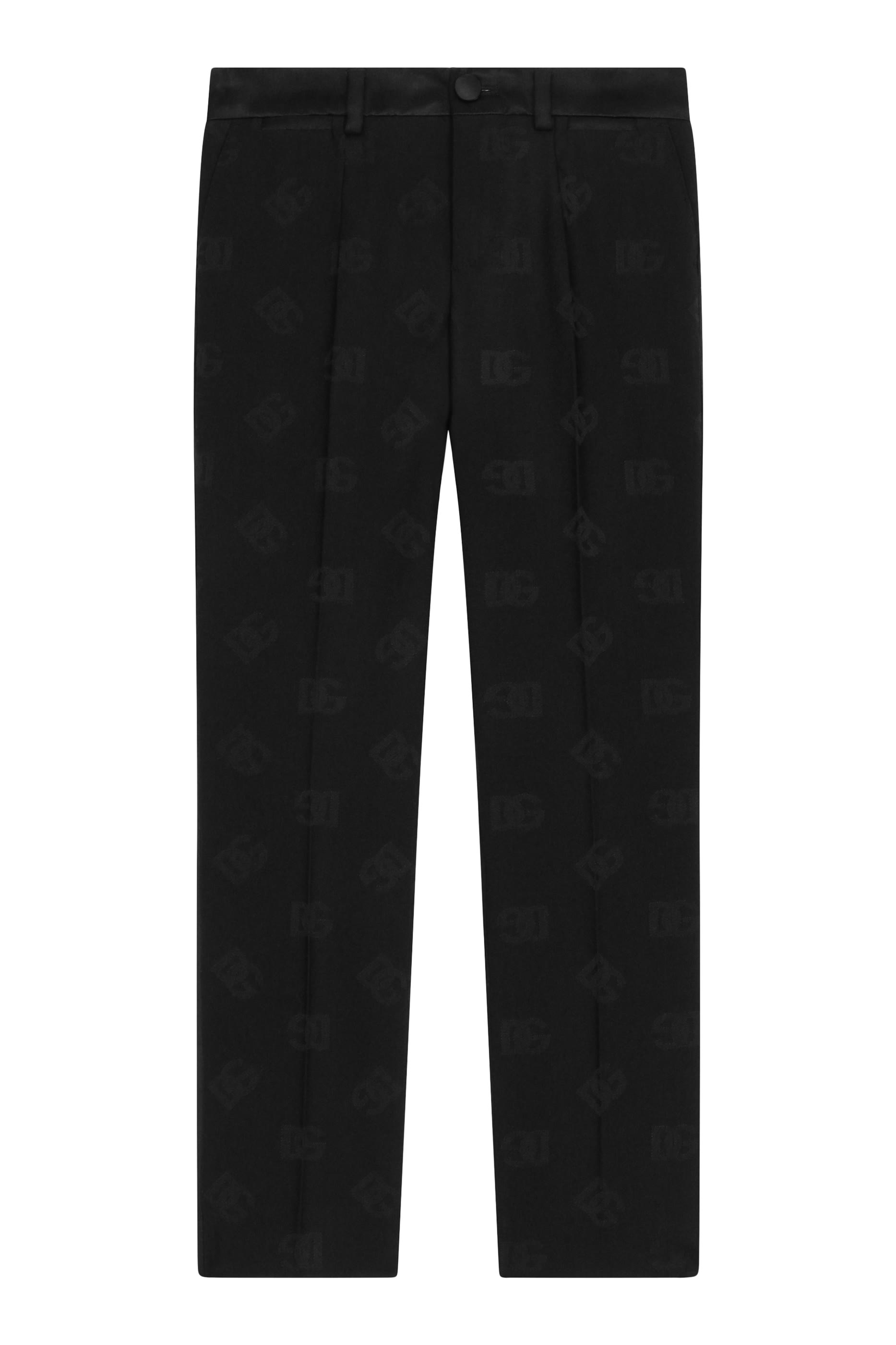 Kids Classic Wool Jacquard Trousers