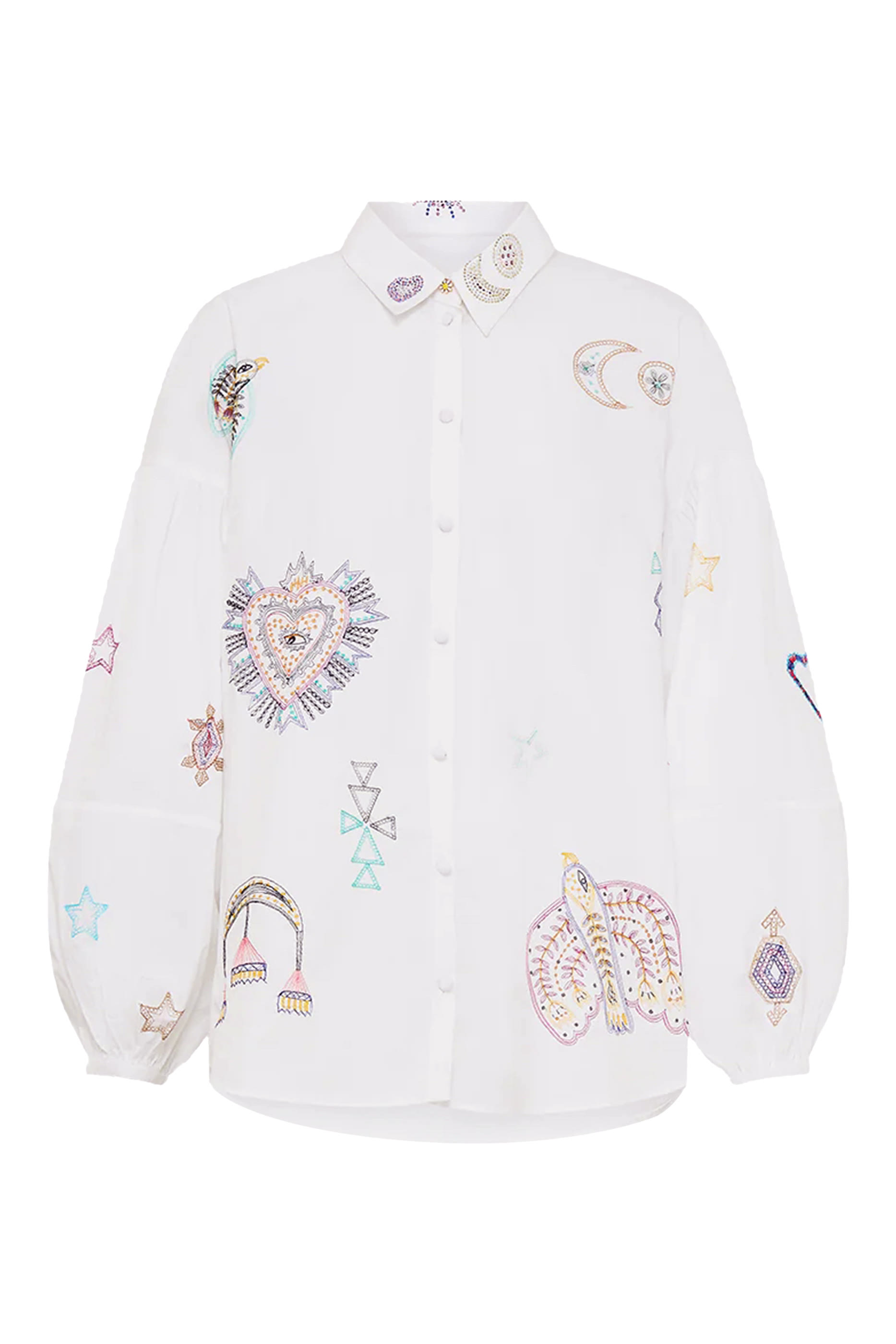 Balloon Sleeves Shirt Blouse