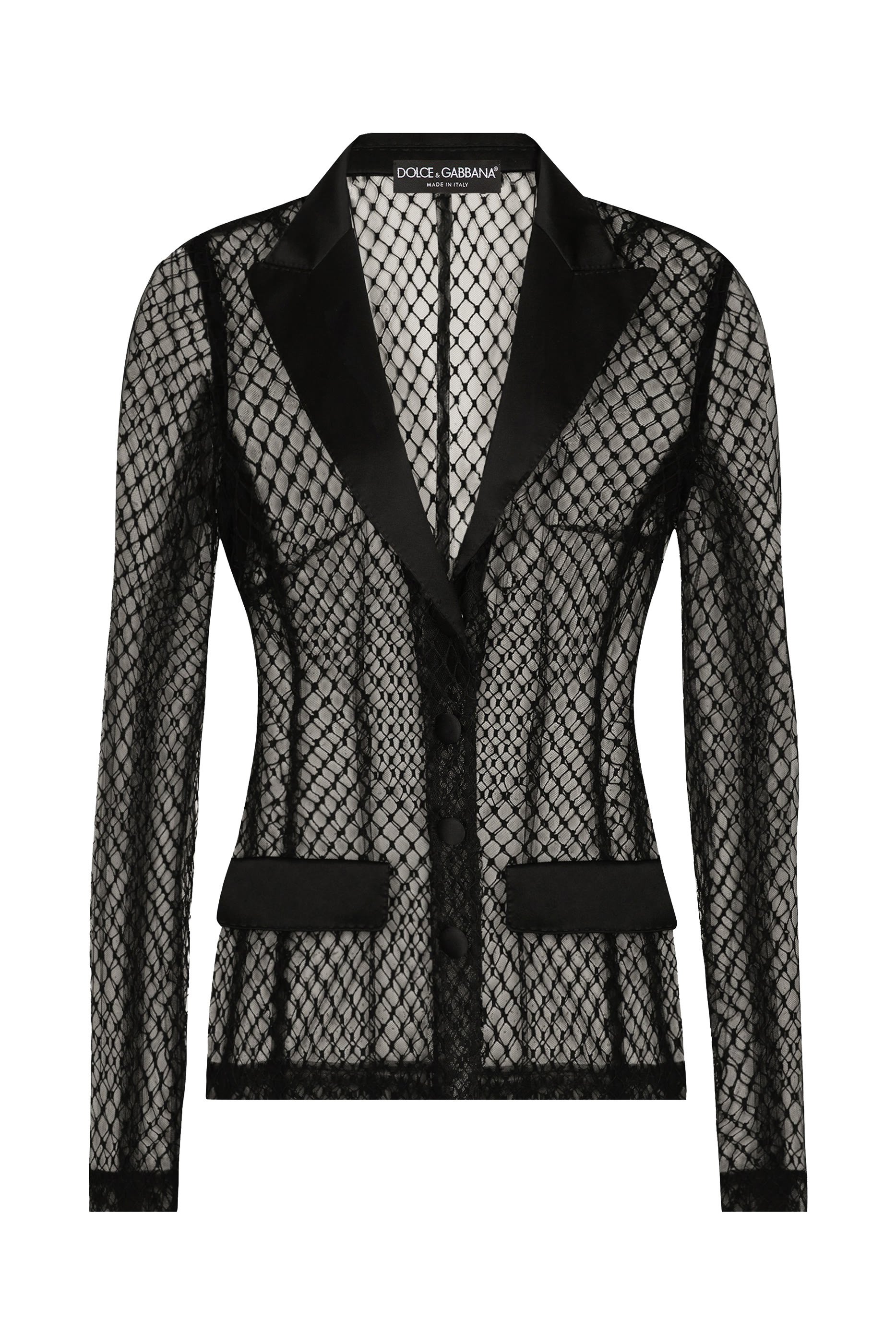 Single-Breasted Mesh Dolce Tuxedo Jacket