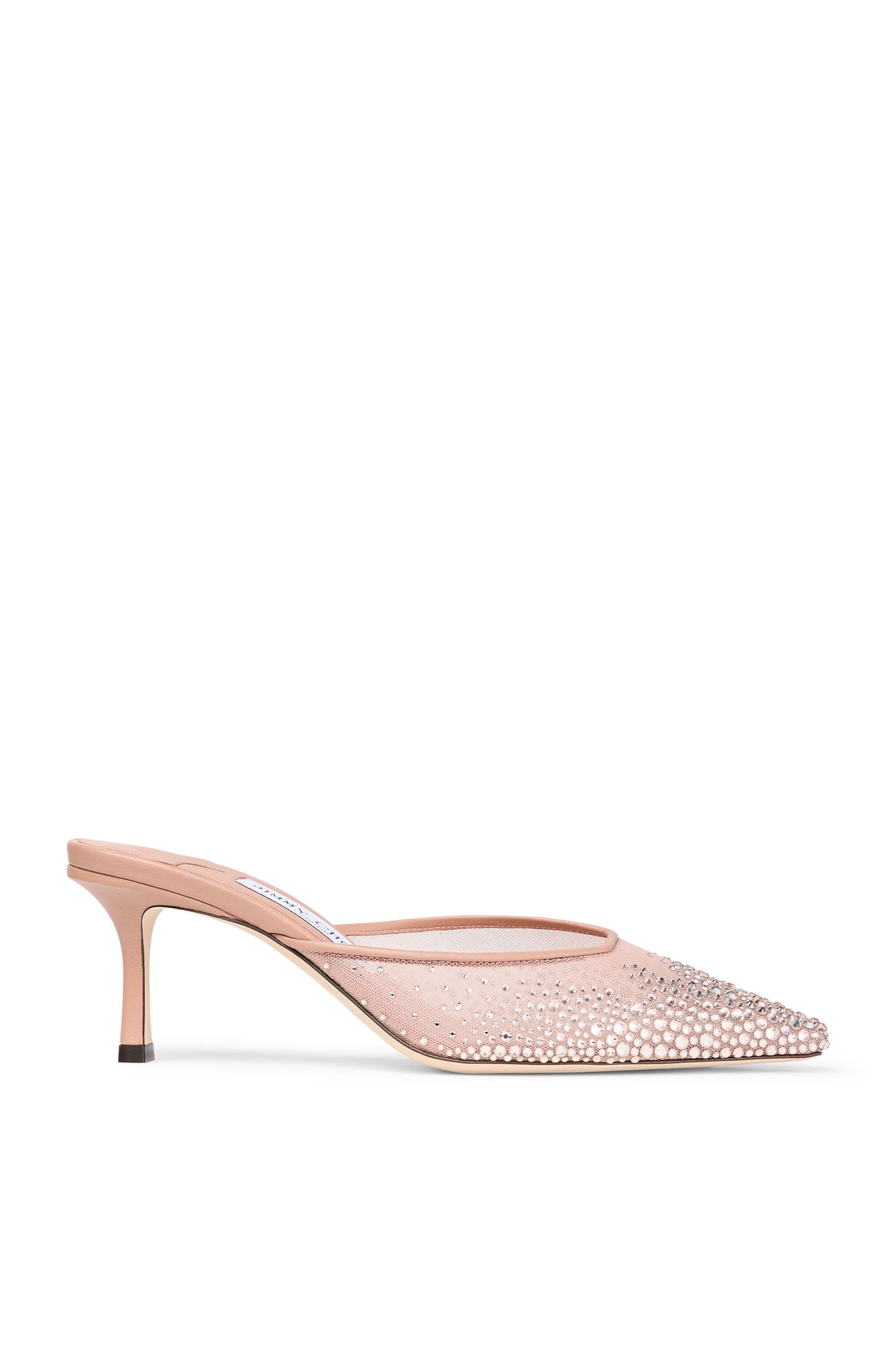 Vivi 65 Crystal Mesh Mule Pumps