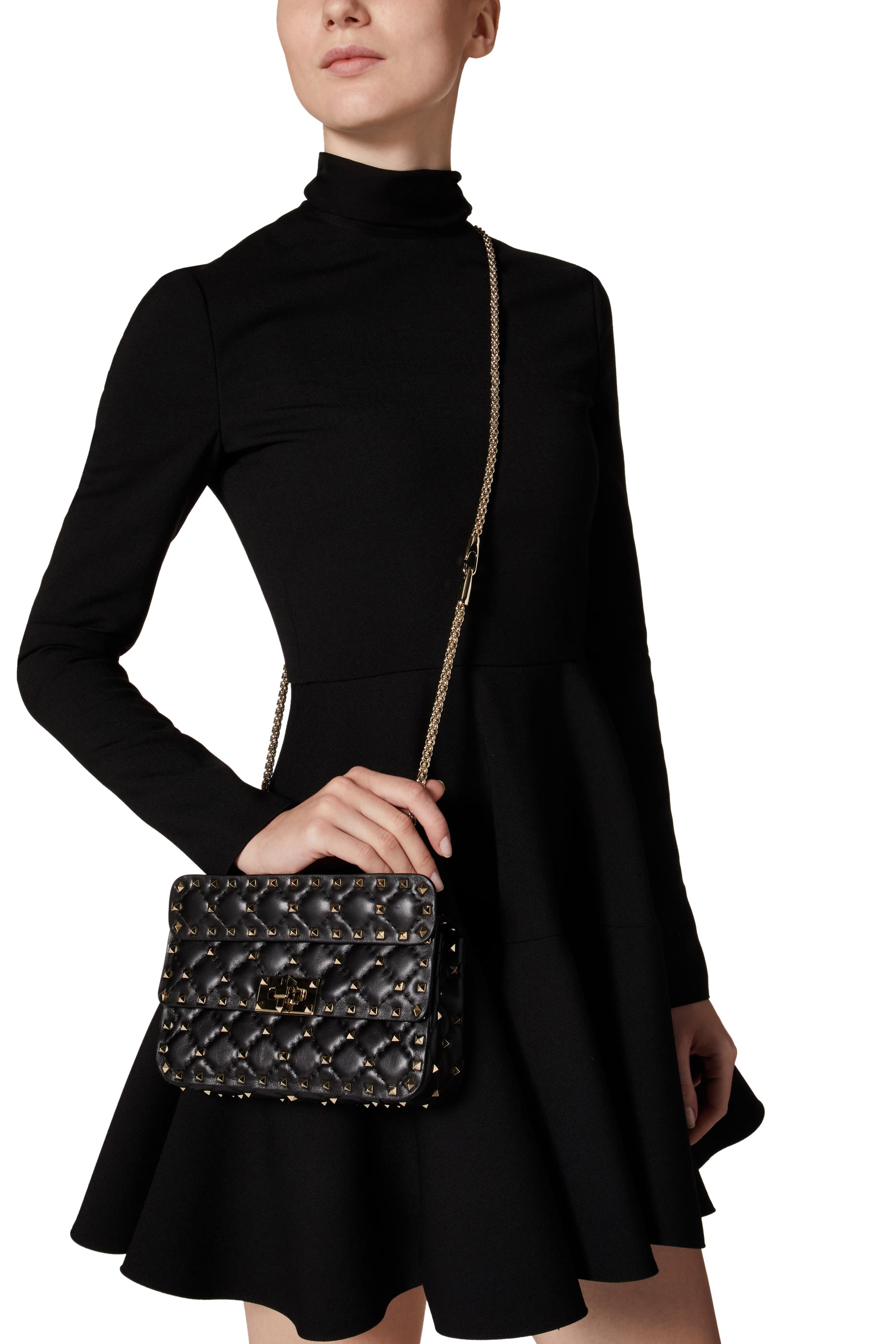  Rockstud Spike Shoulder Bag