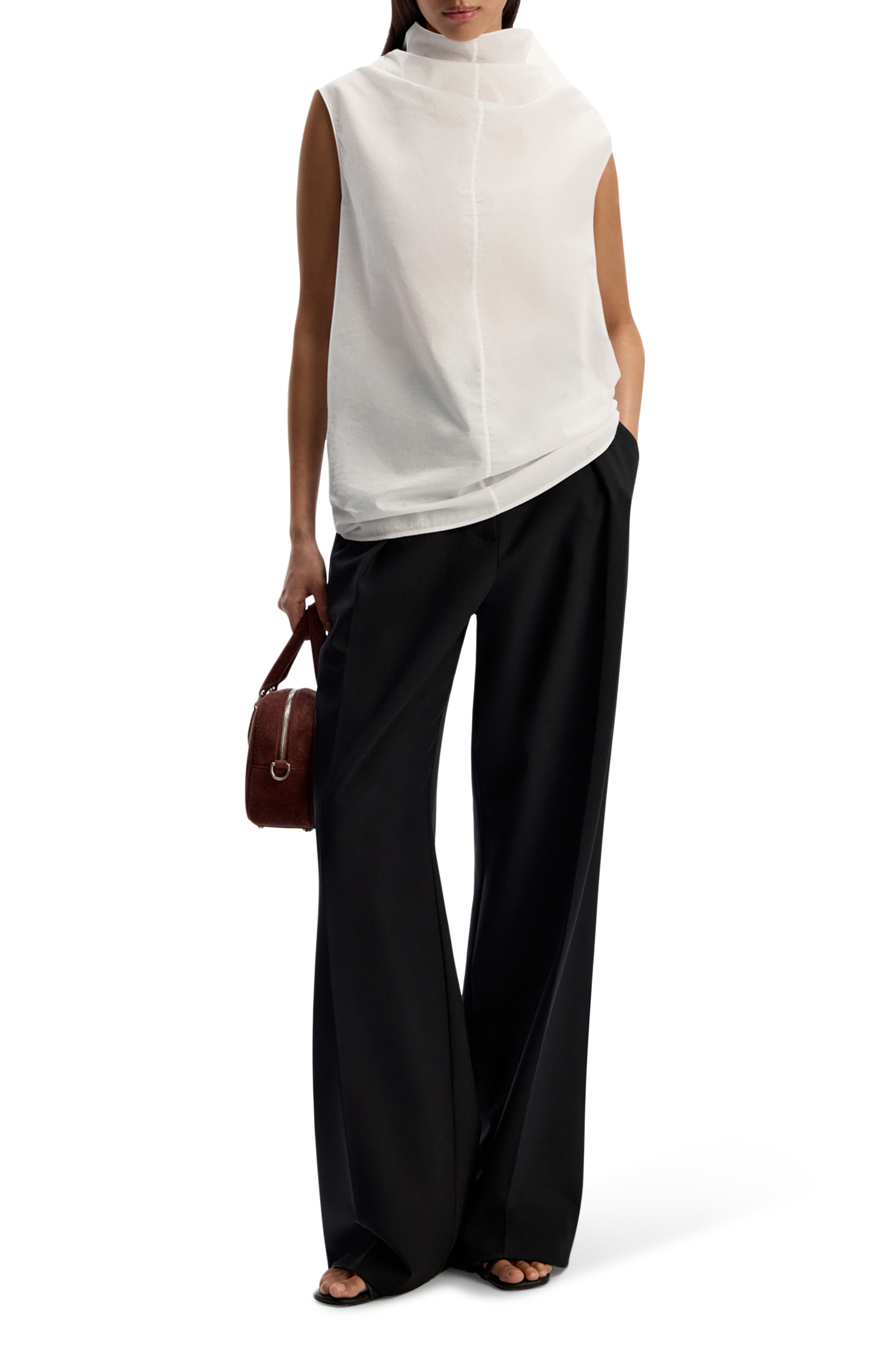 Sleeveless Turtleneck Top