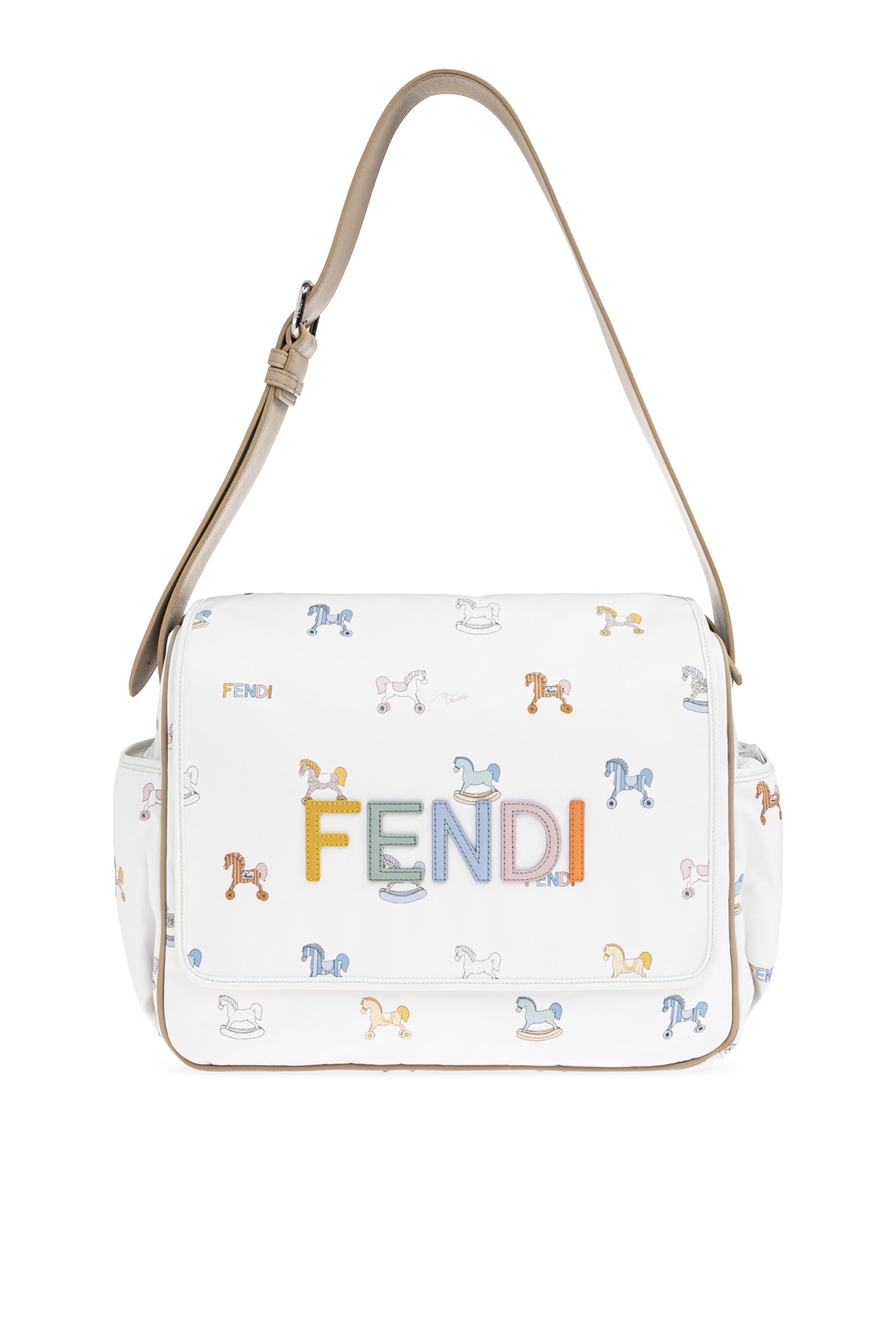 Kids Horse-Print Logo Changing Bag