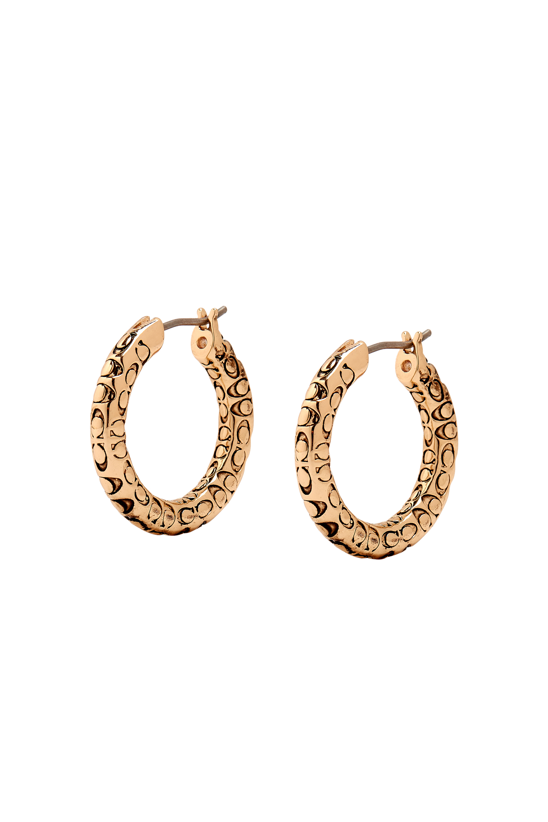 Signature Quilted Small Hoop Earrings
