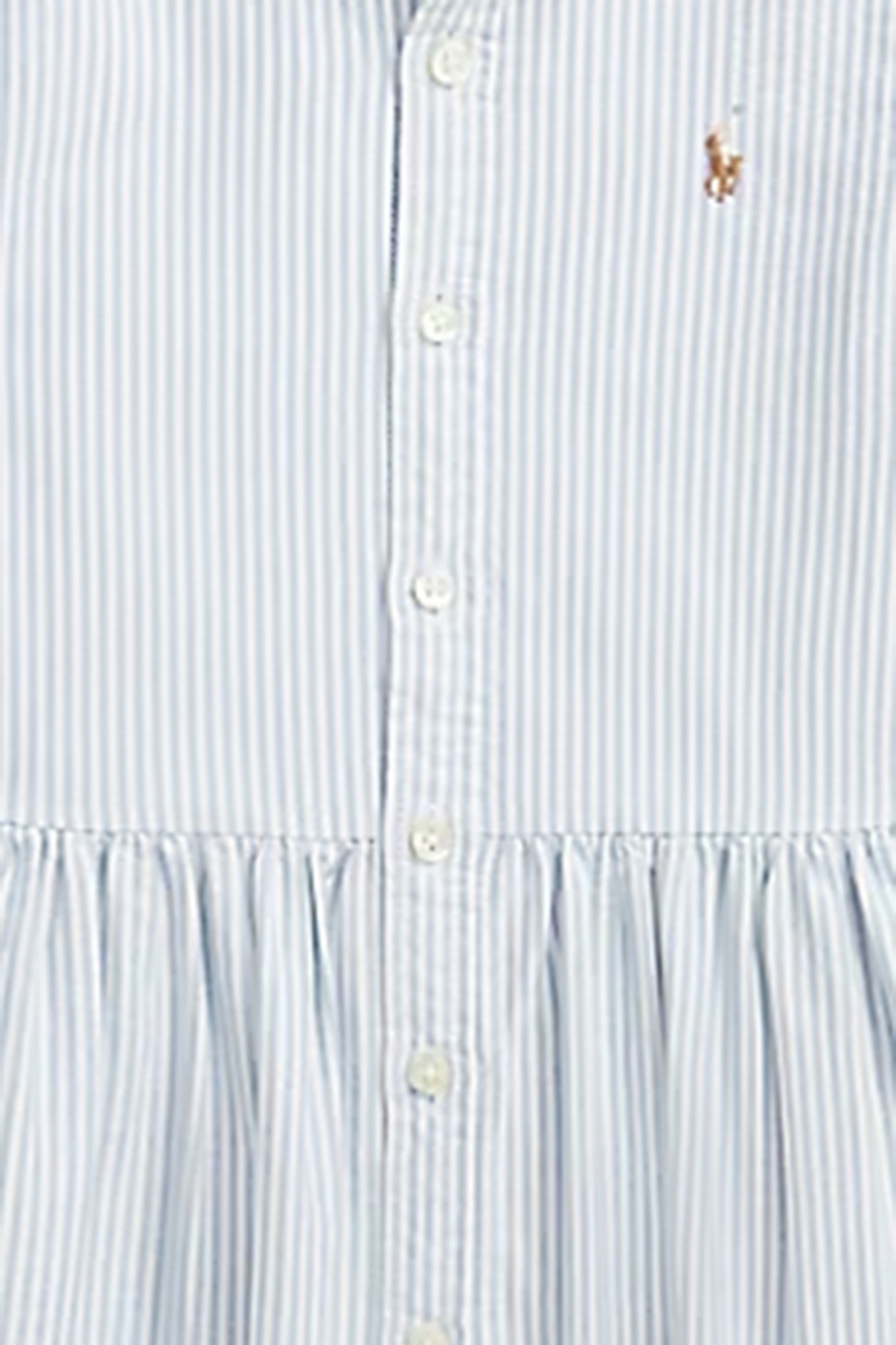 Kids Striped Cotton Oxford Shirtdress
