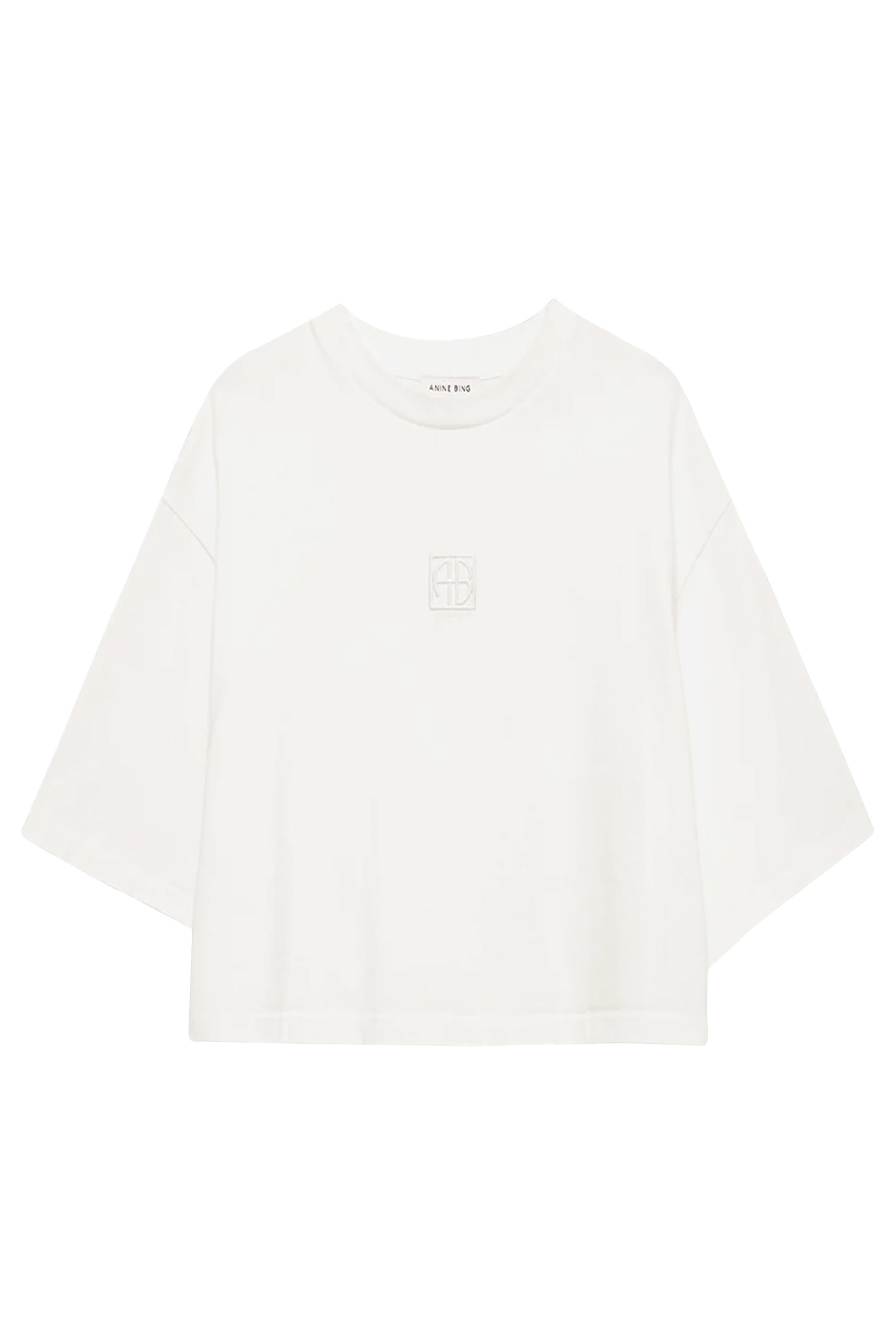 Myers Cropped Framed Monogram T-Shirt