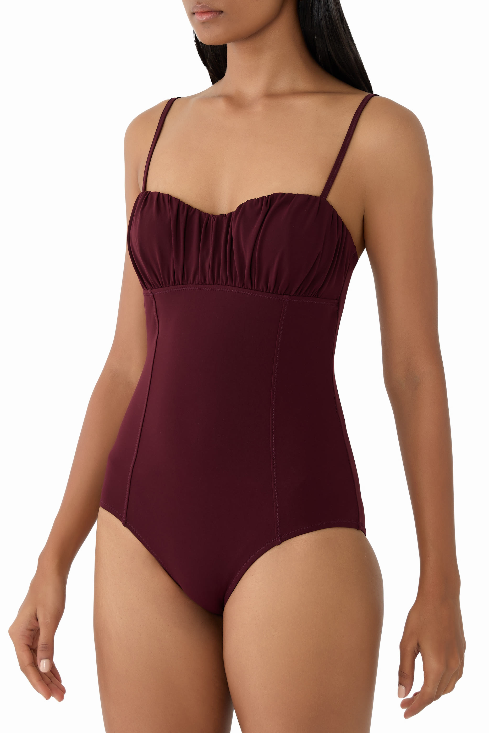 Dalila Ruched Maillot One-Piece Swimsuit