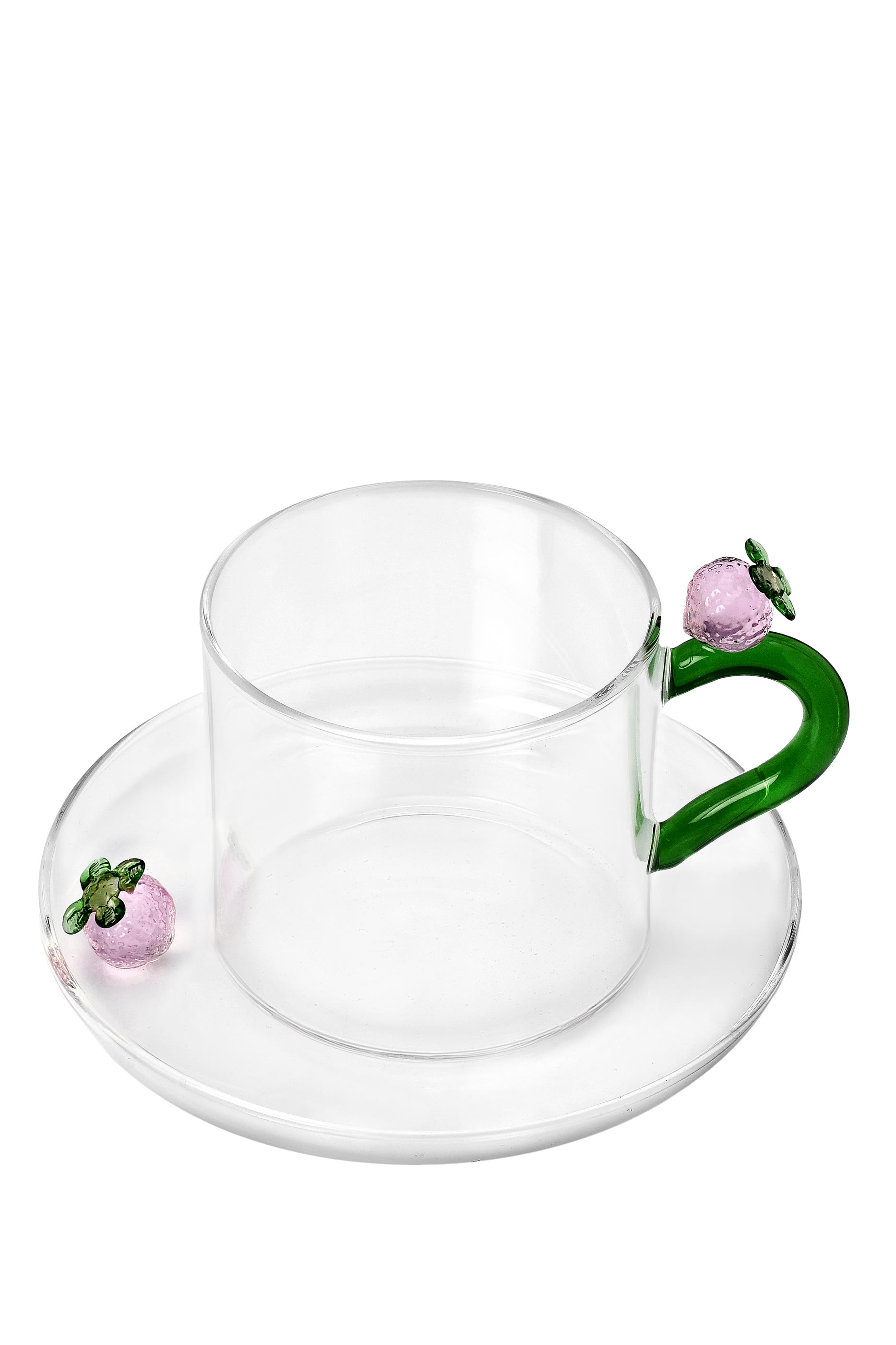 offee Cup with Strawberry Saucer