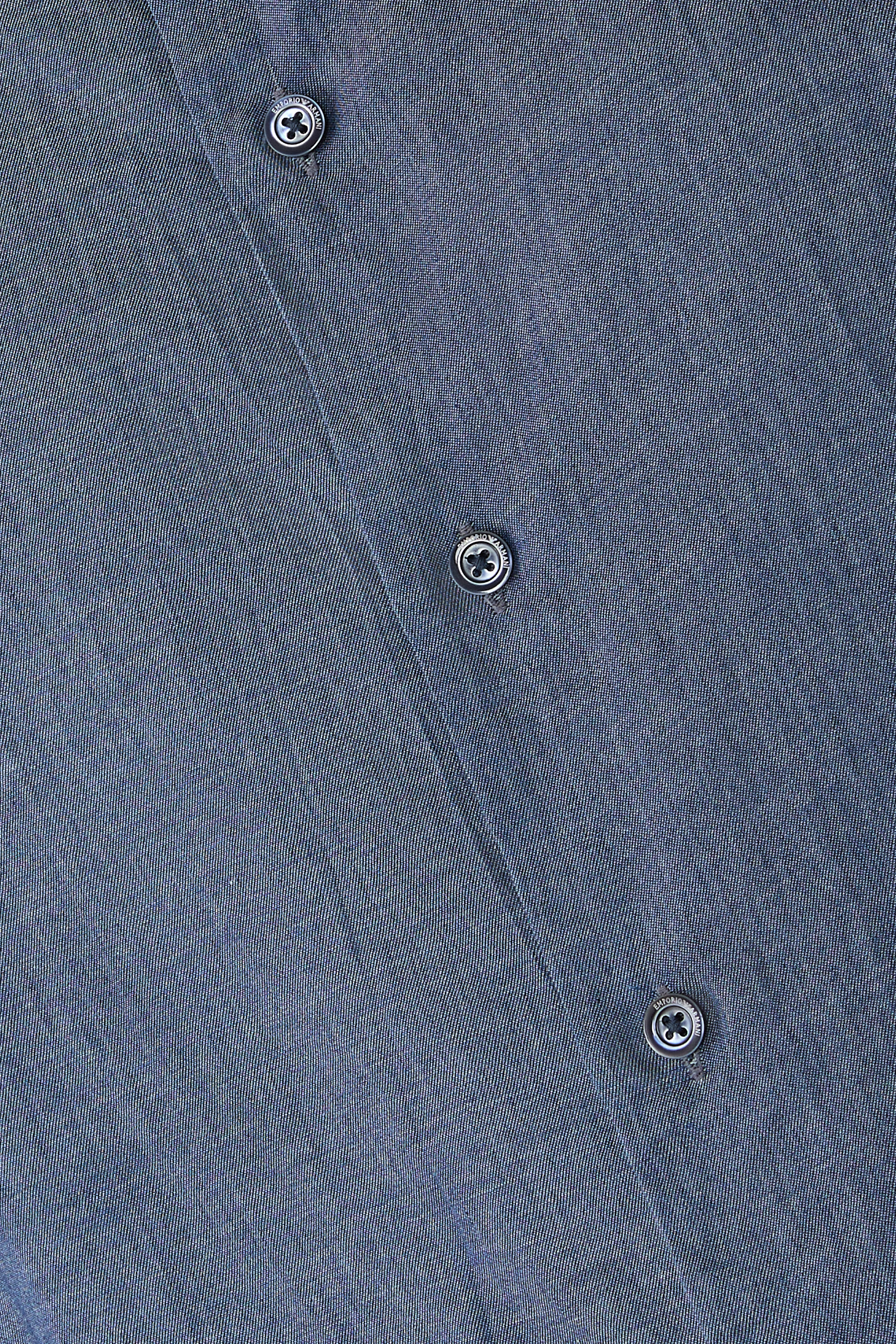 Classic Collar Denim-Effect Shirt