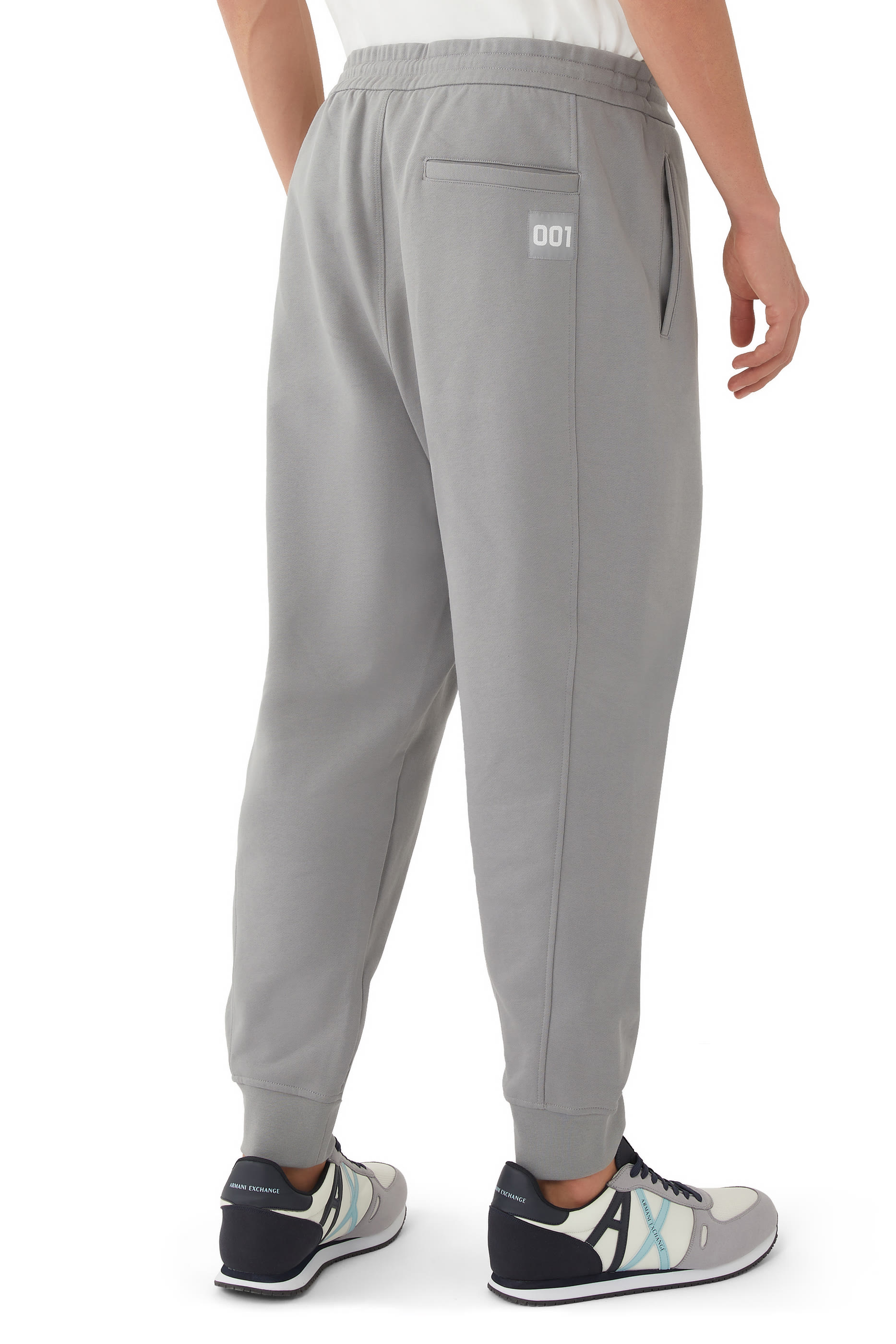 Zip-Pocket Cotton Sweatpants