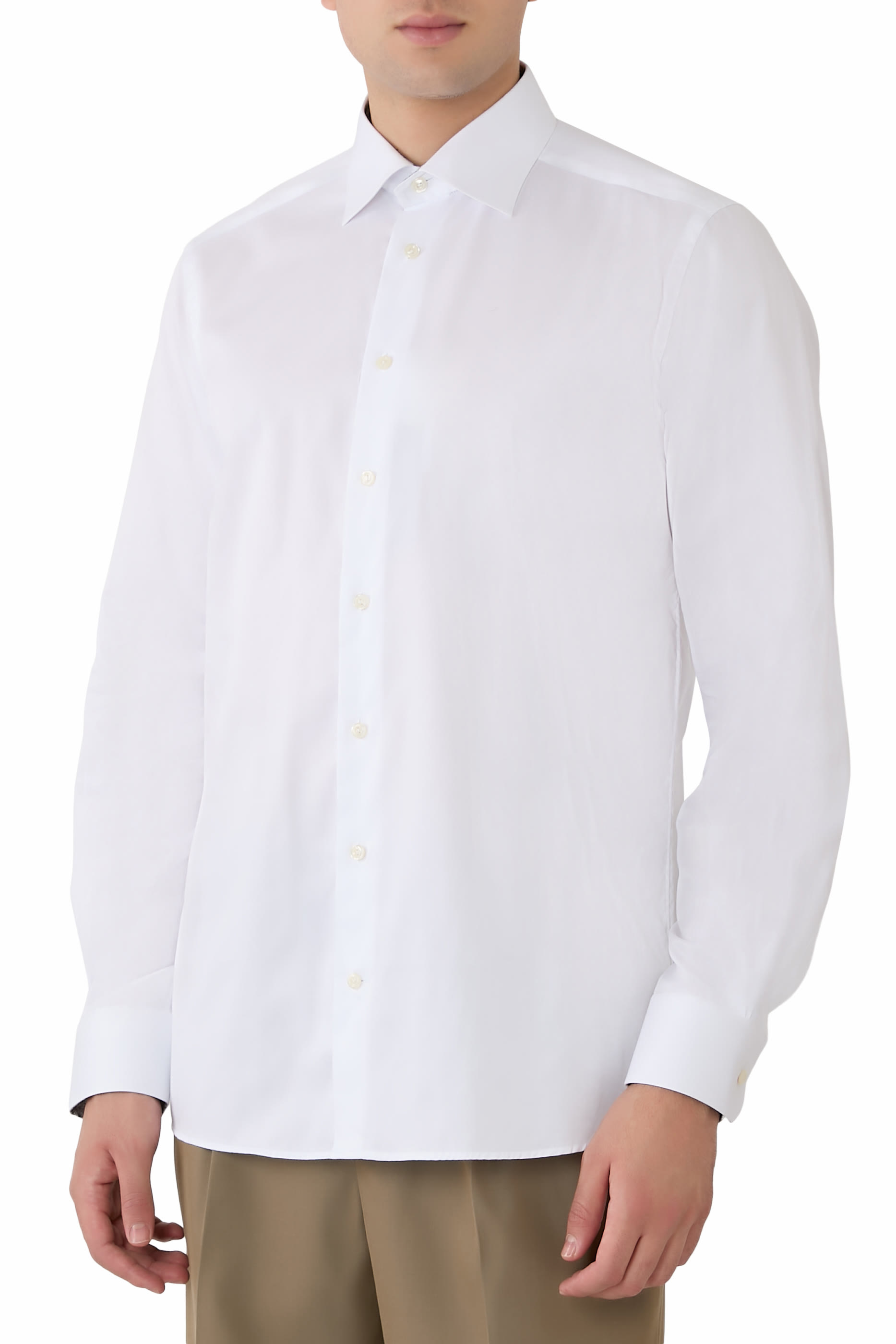 Medallion Effect Signature Twill Shirt