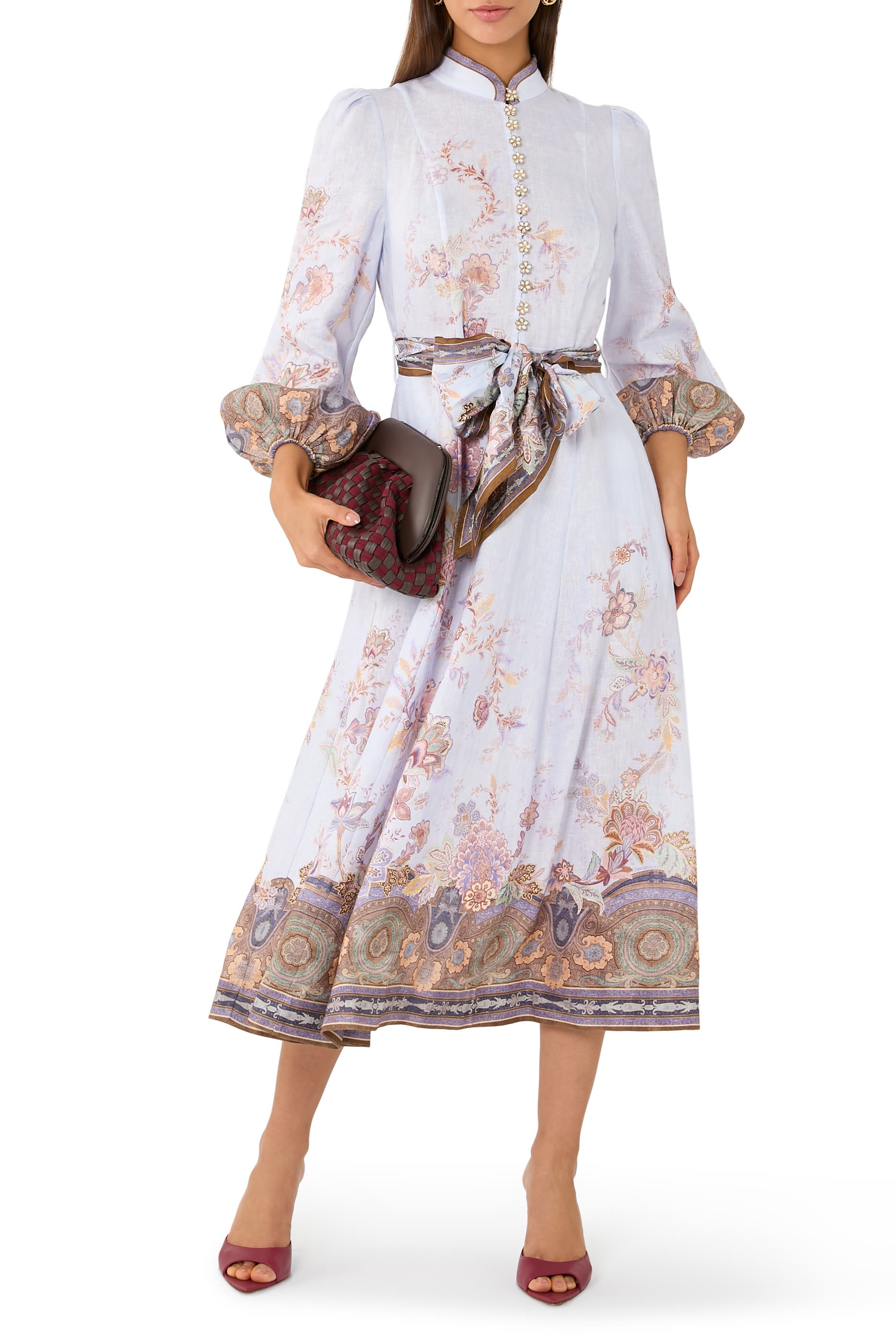 Luna Button Midi Dress