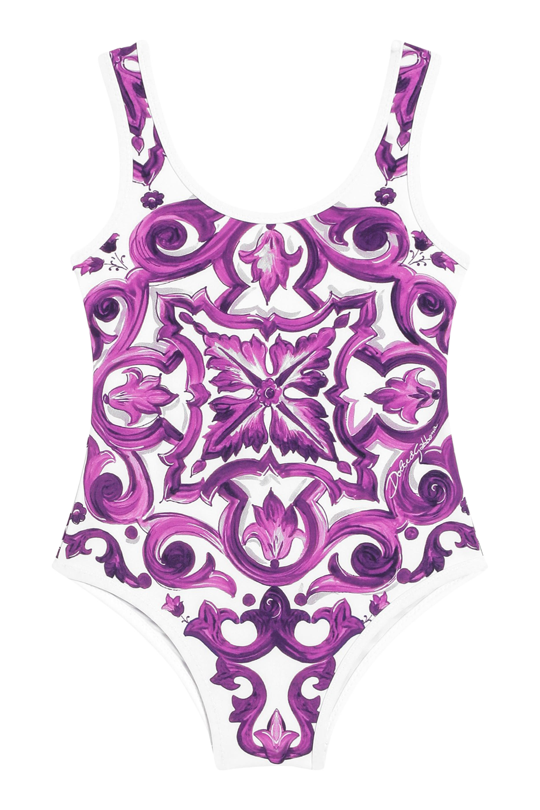 Kids Majolica-Print One-Piece Swimsuit