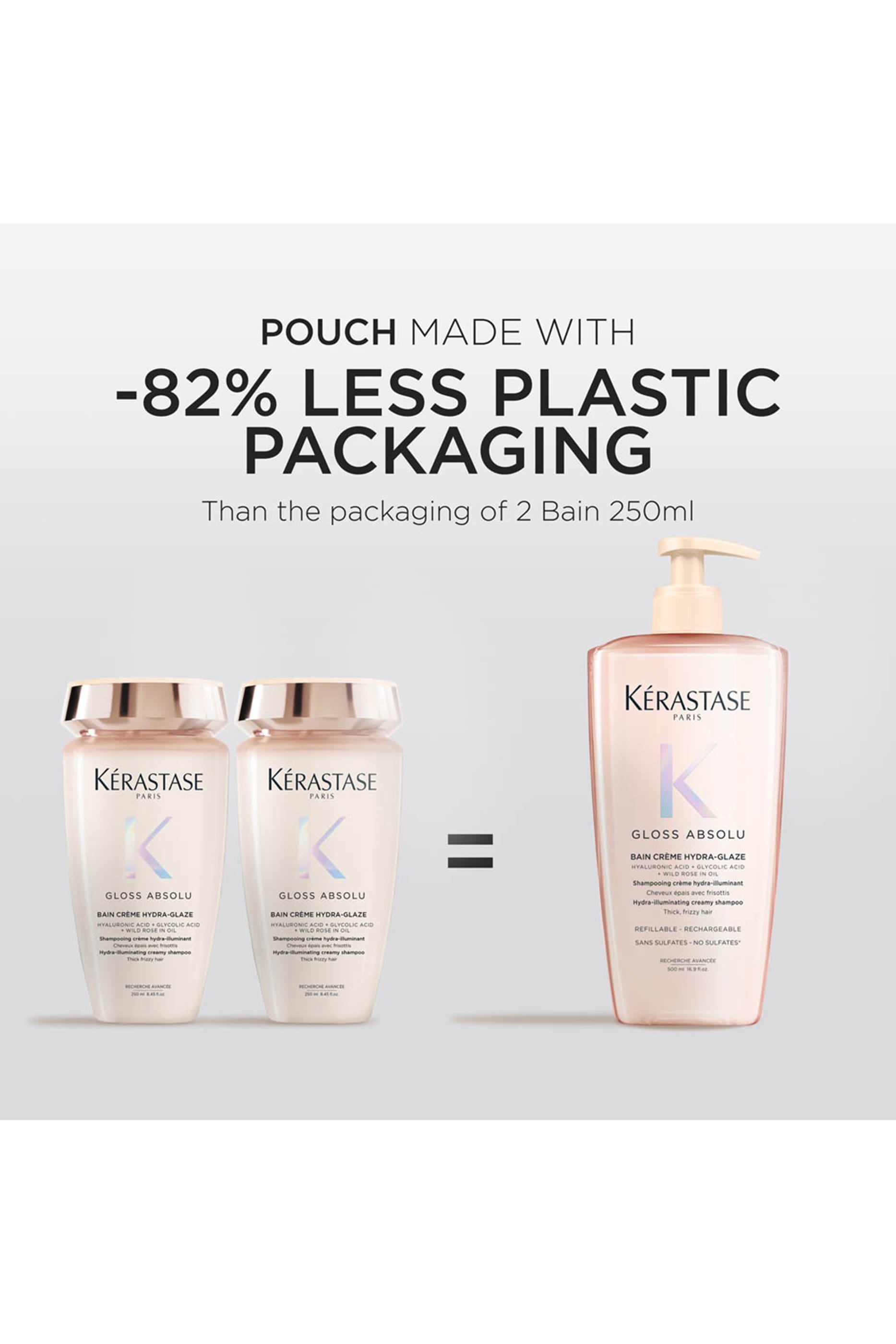  Gloss Absolu Bain Creme Hydra-Glaze Refillable Shampoo 