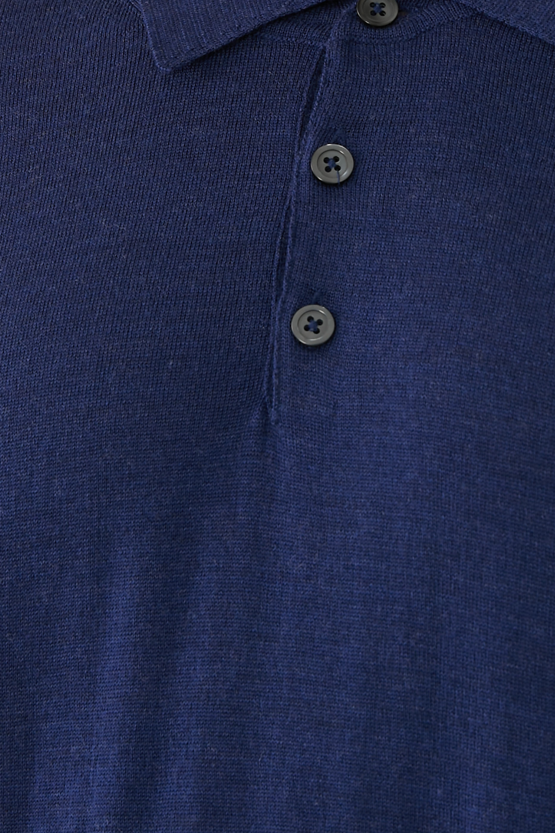 Long-Sleeve Knit Polo Shirt