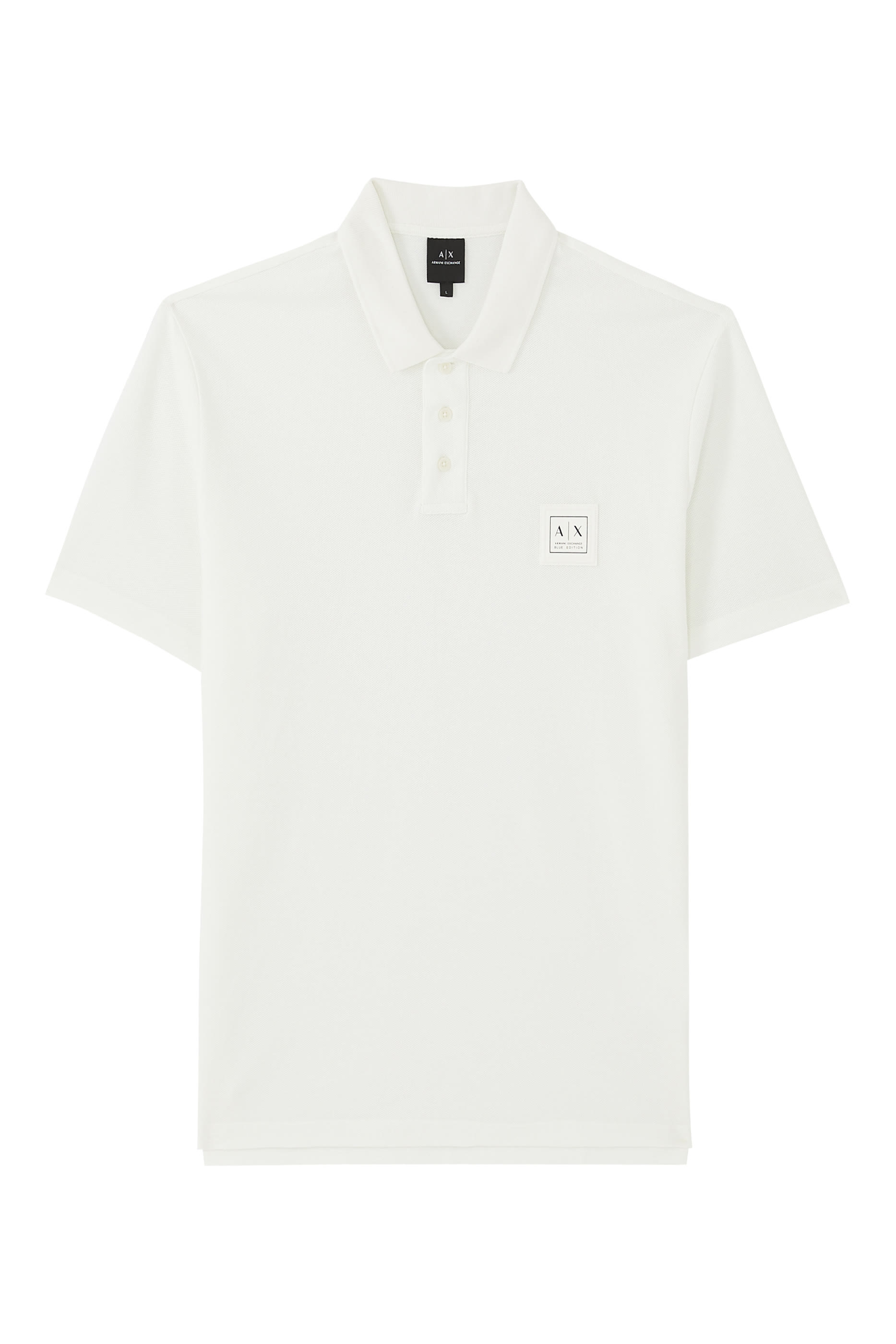 AX Logo Half-Zip Polo Shirt