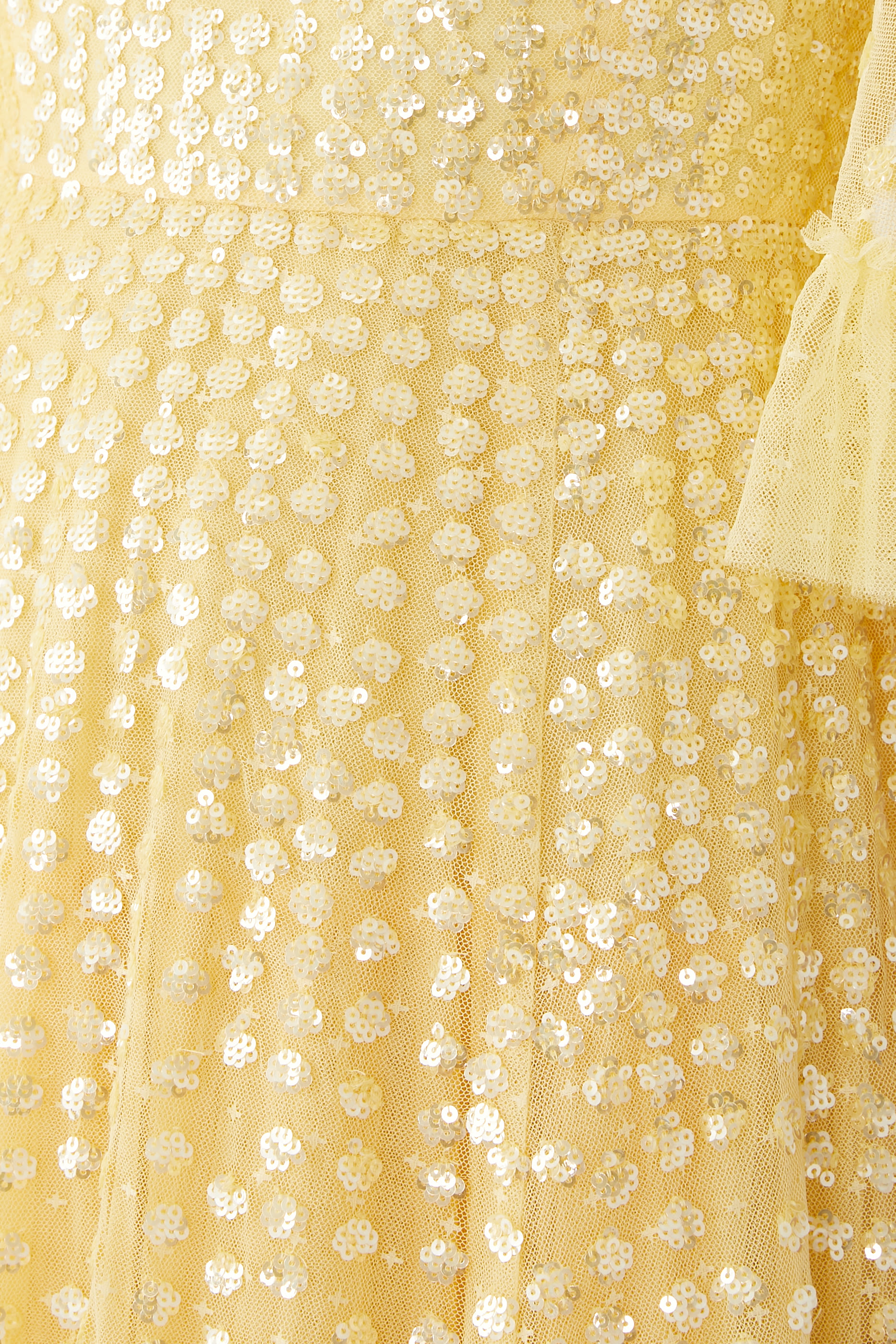 Raindrop Short Sleeve Ankle Gown