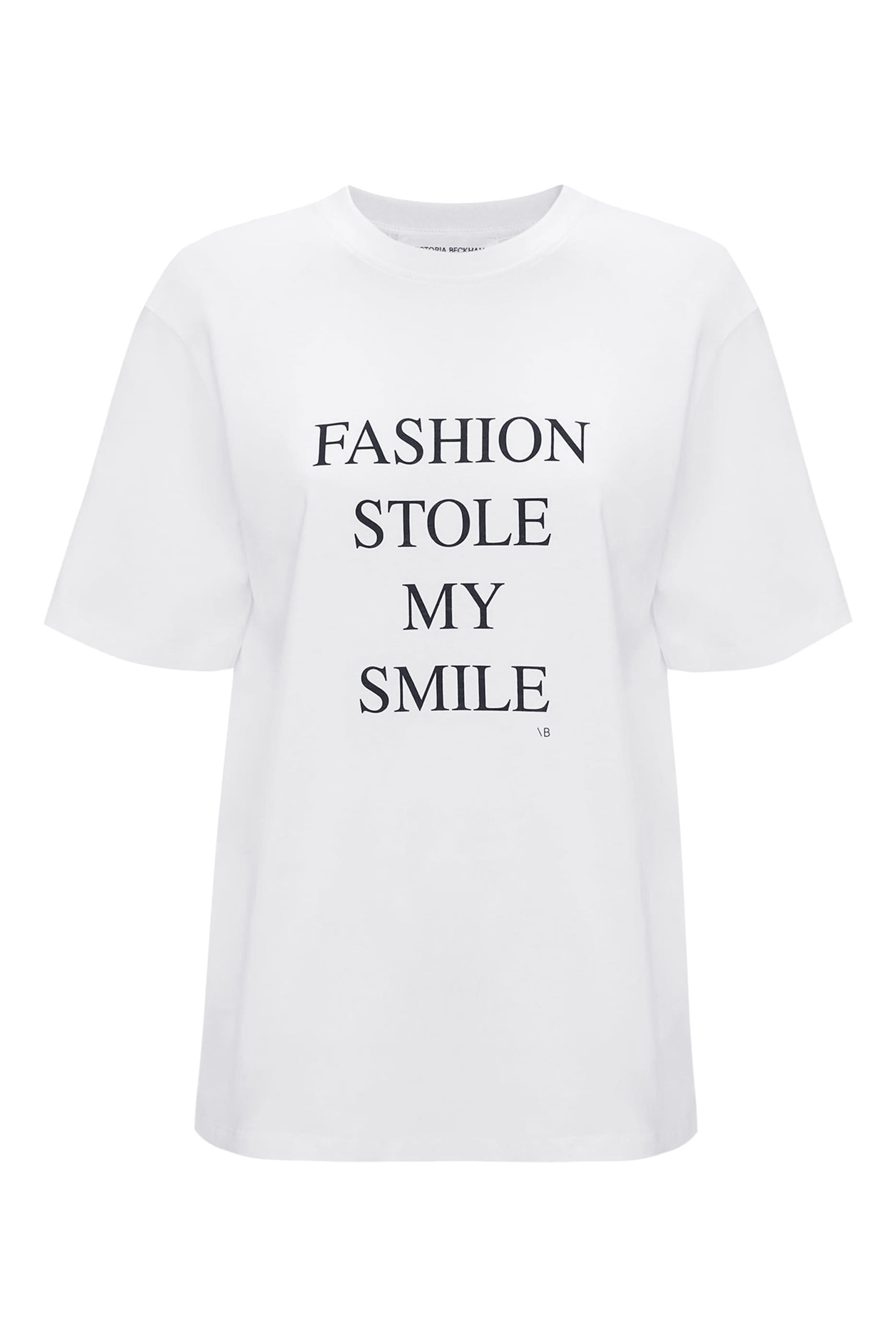  'Fashion Stole My Smile' Slogan T-Shirt