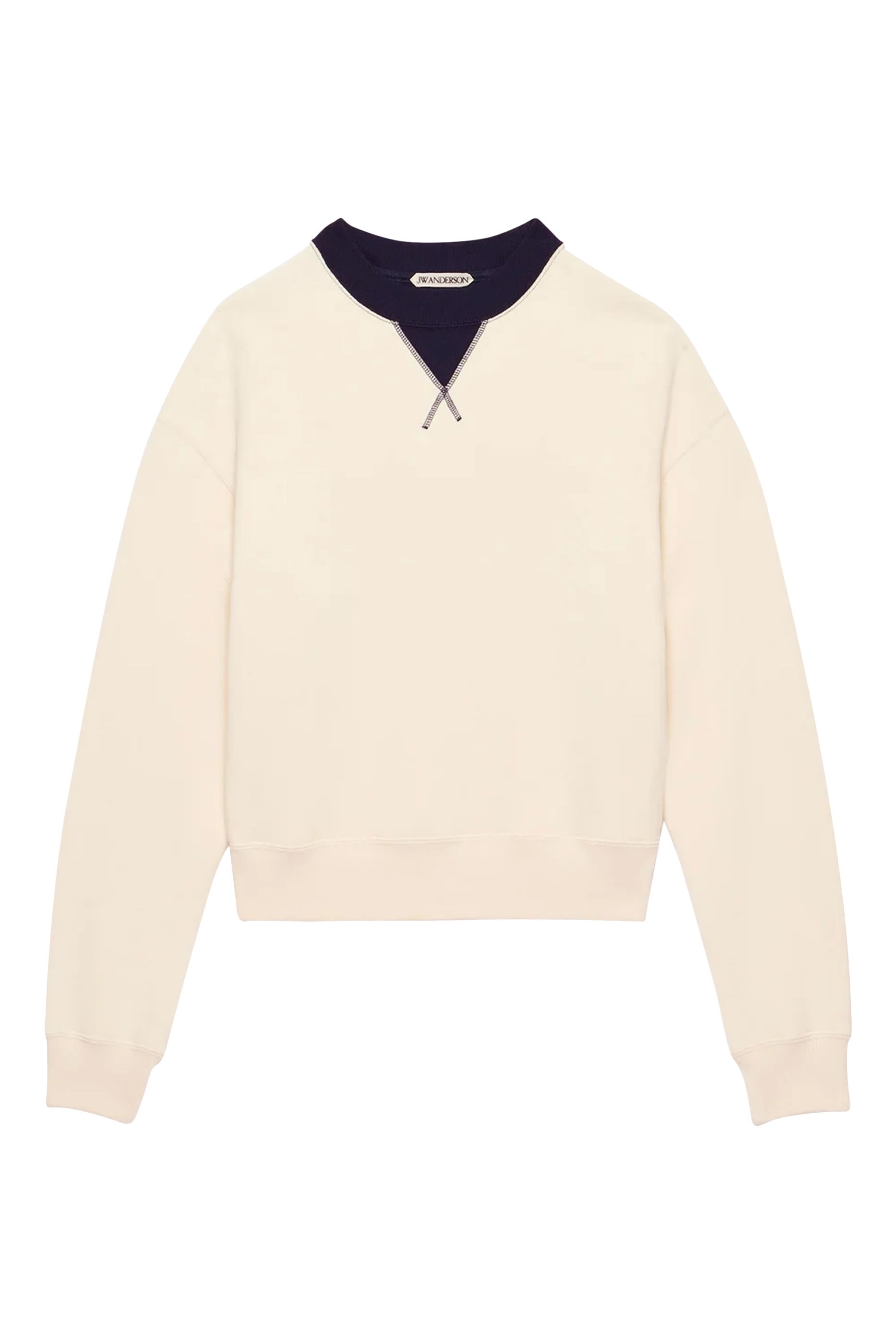 Contrast Collar Sweatshirt 