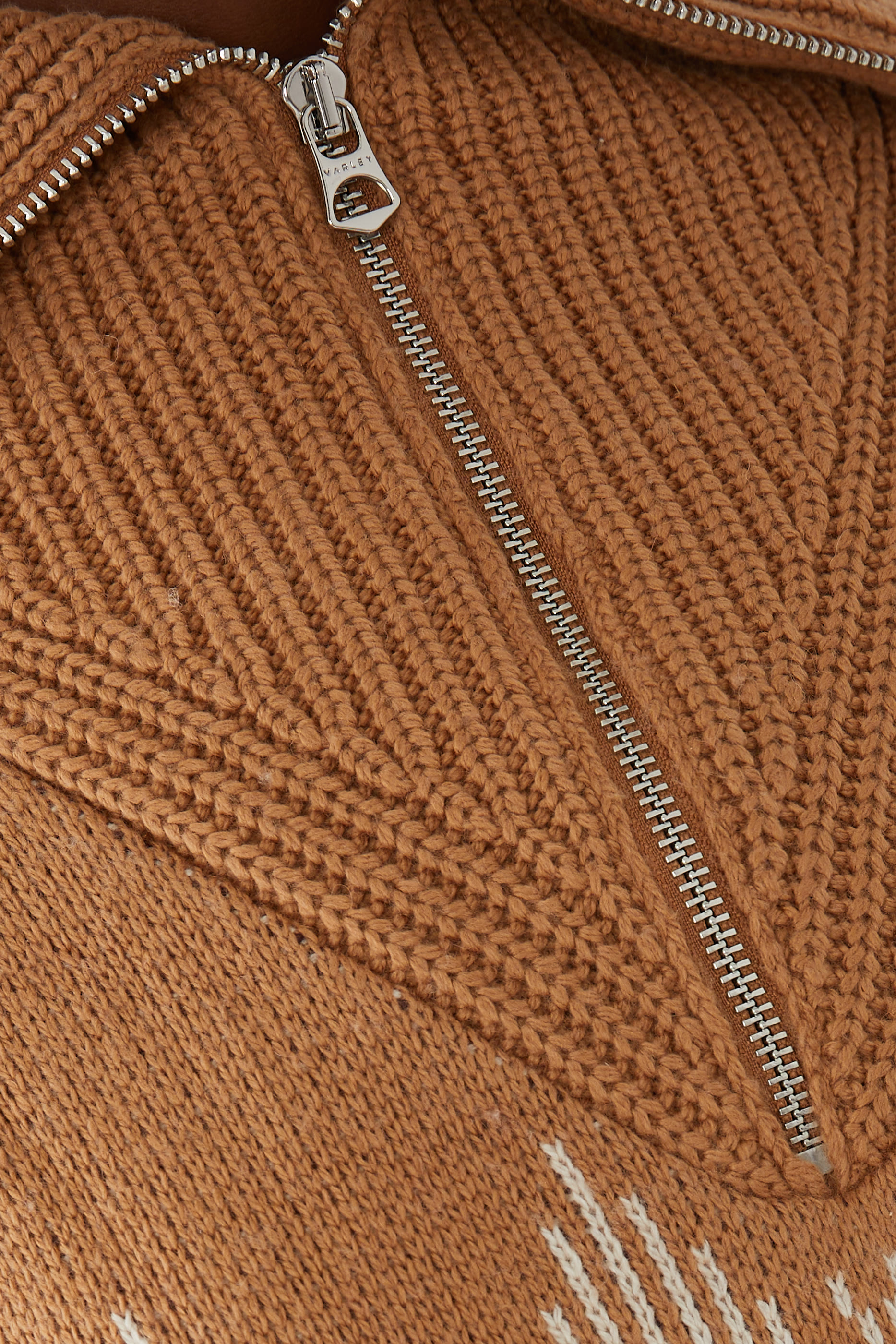 Heidi Jacquard Half-Zip Sweater