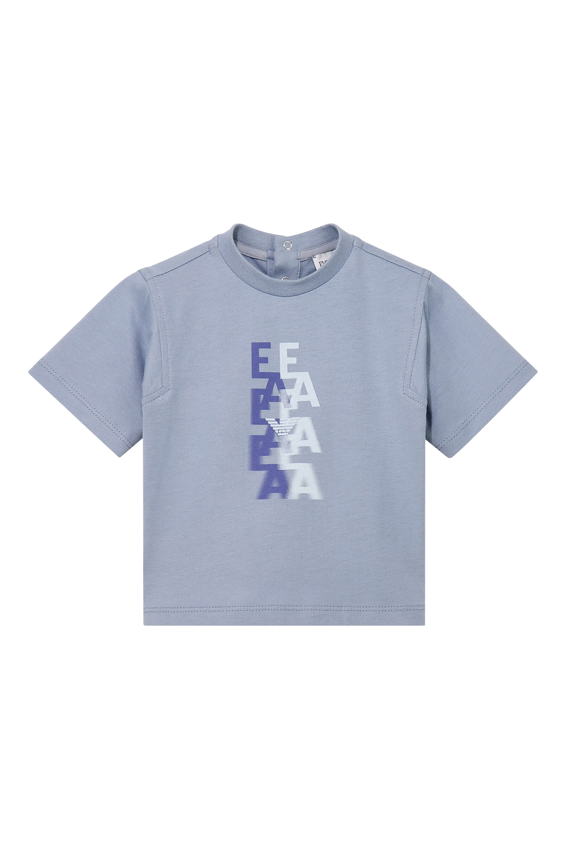 Kids Logo Back Button Closure T-Shirt