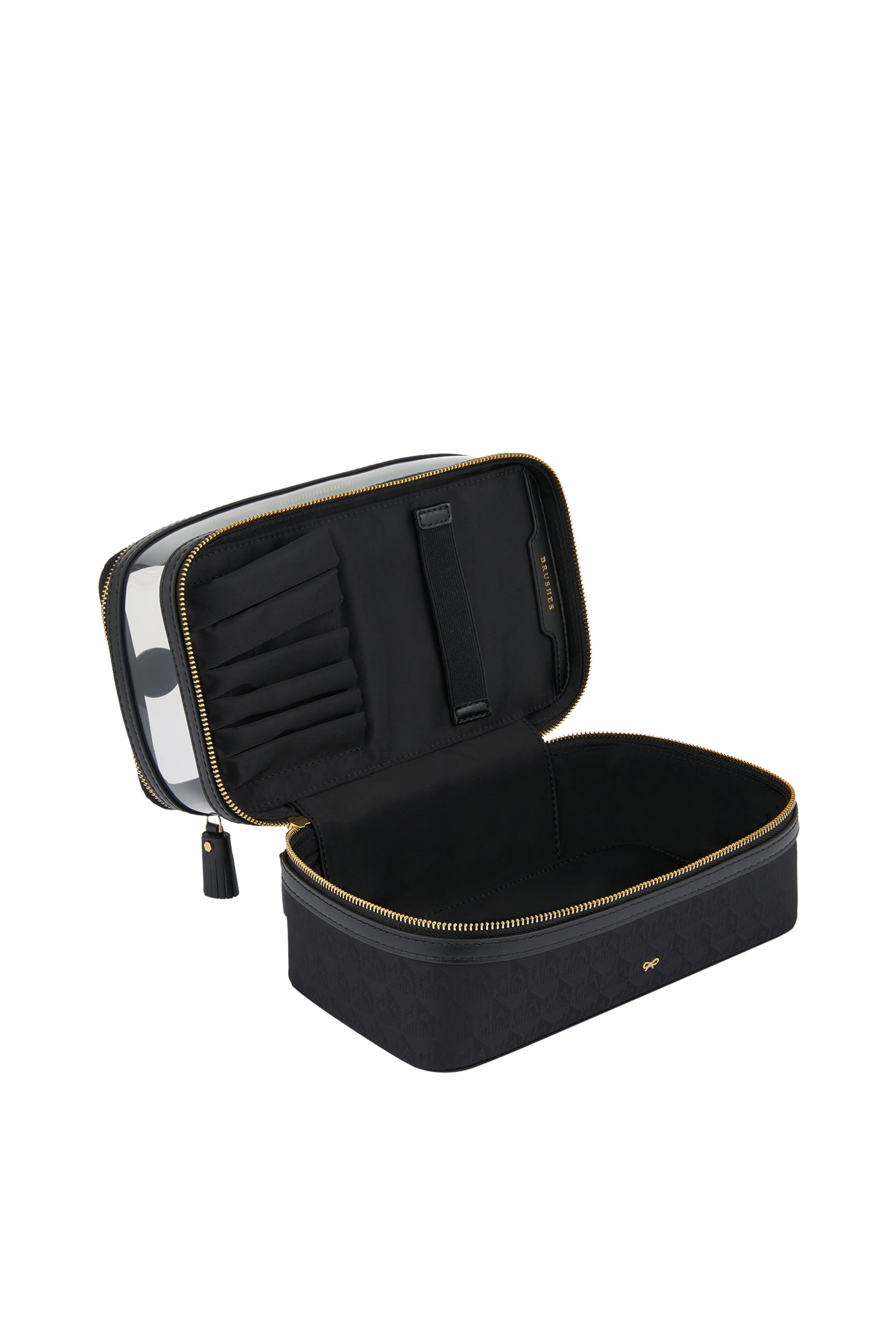 Logo Double Decker Makeup Pouch