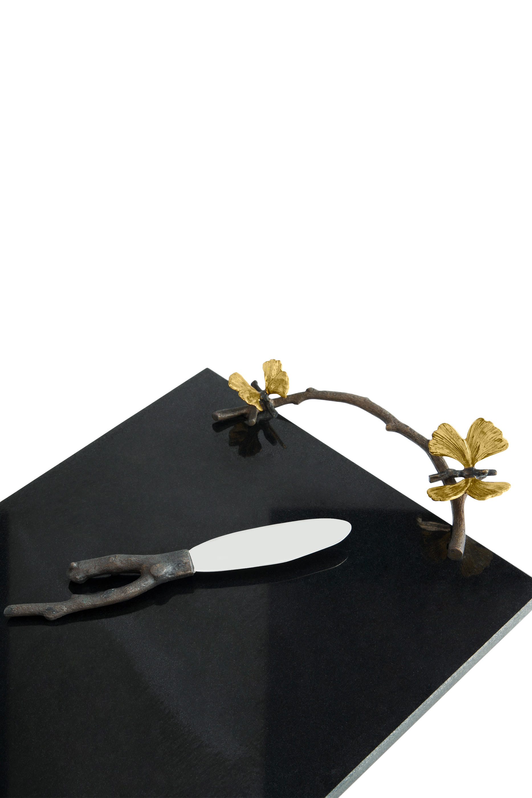 Butterfly Ginkgo Cheese Board with Knife