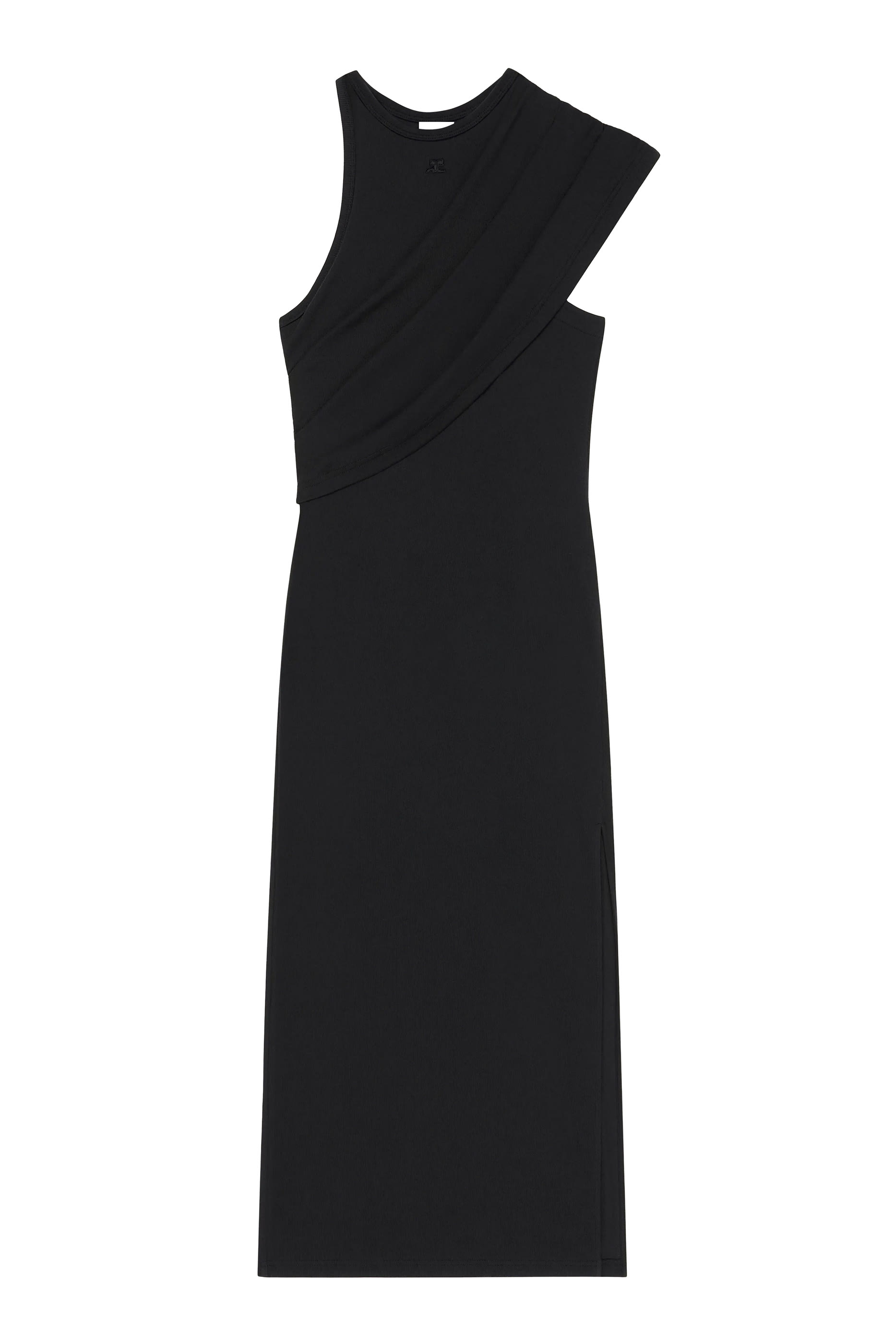 90&rsquo;s Rib Twist Midi Dress