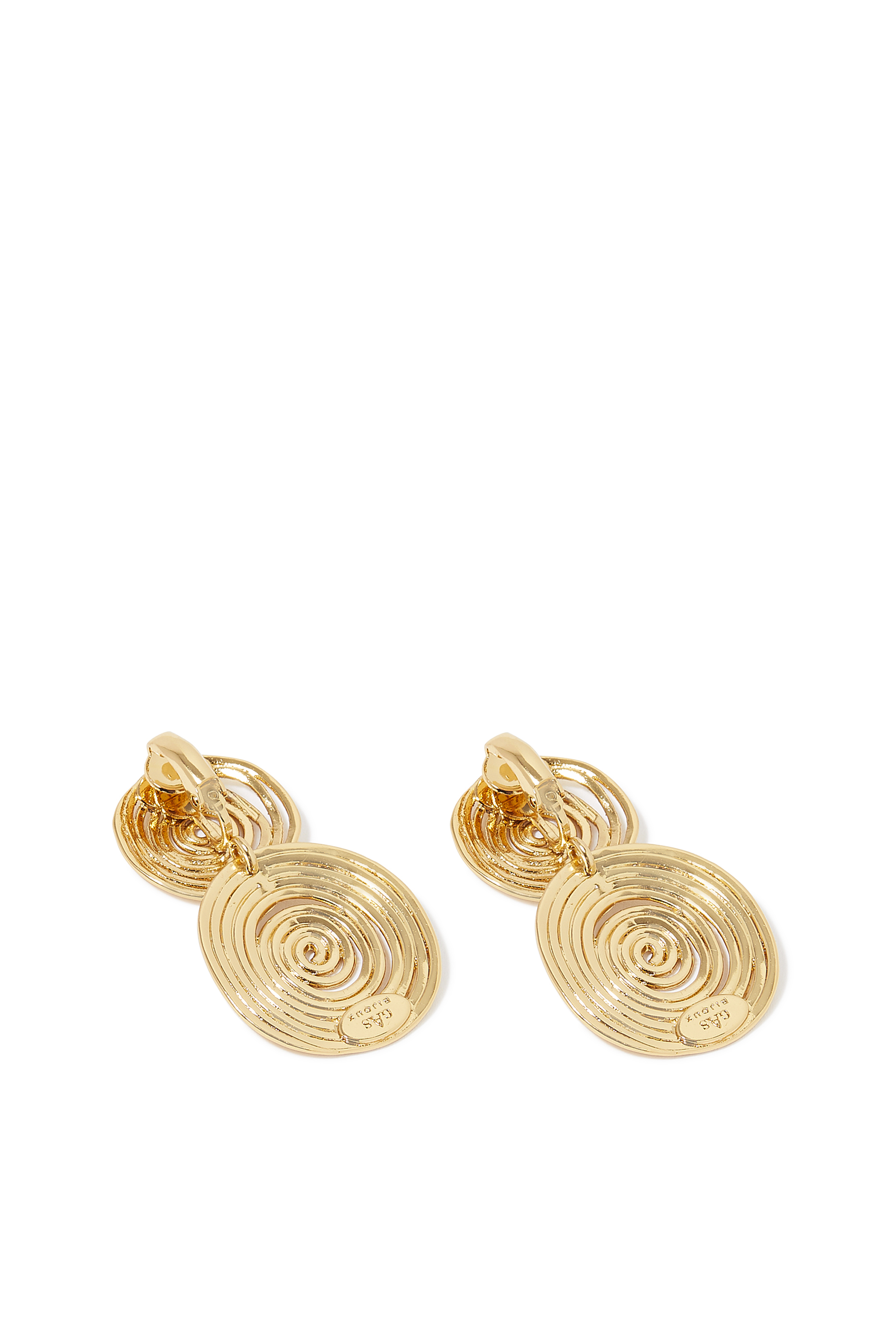 Wave Earrings Small, 24k Gold-Plated Brass