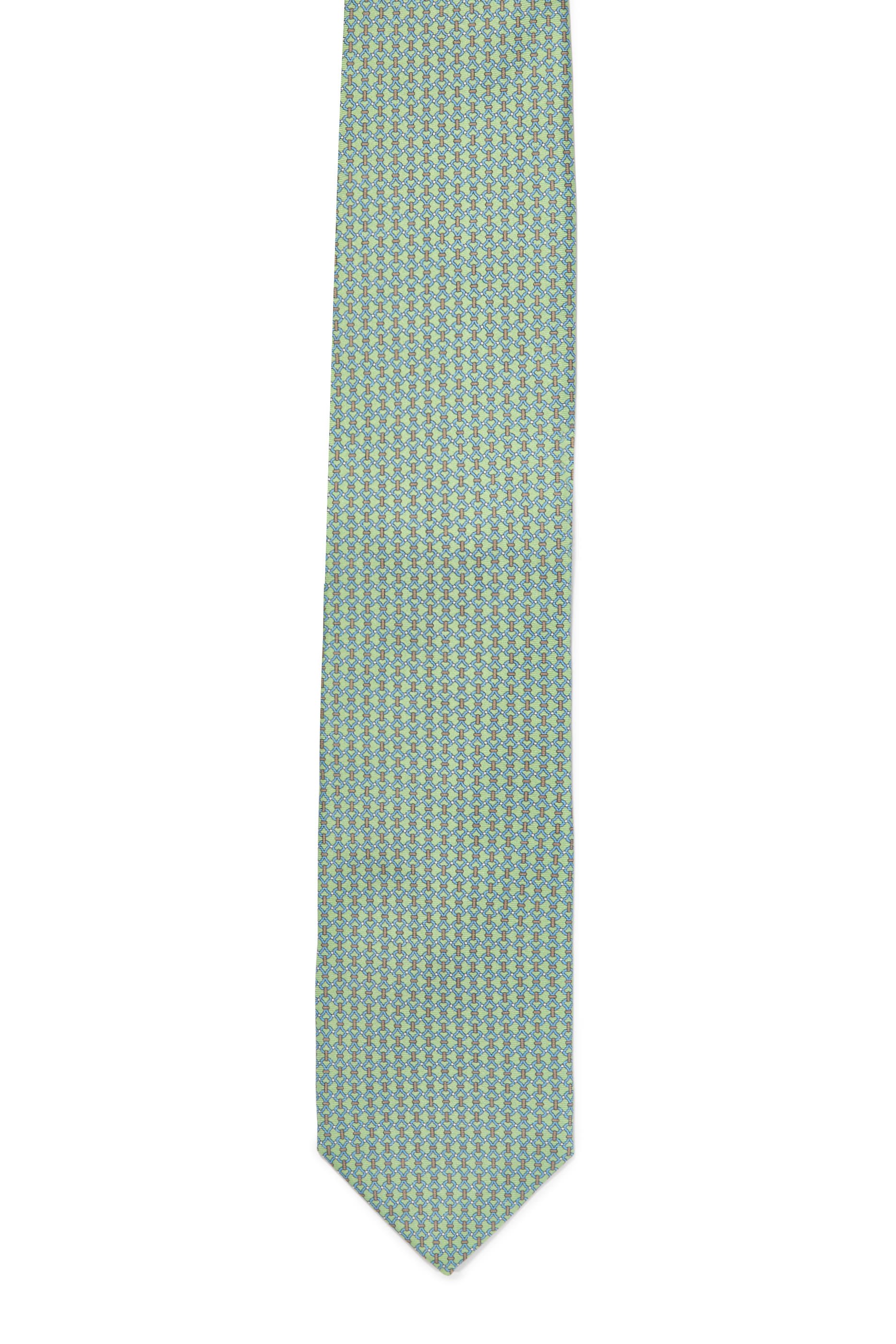 Chain Print Silk Tie