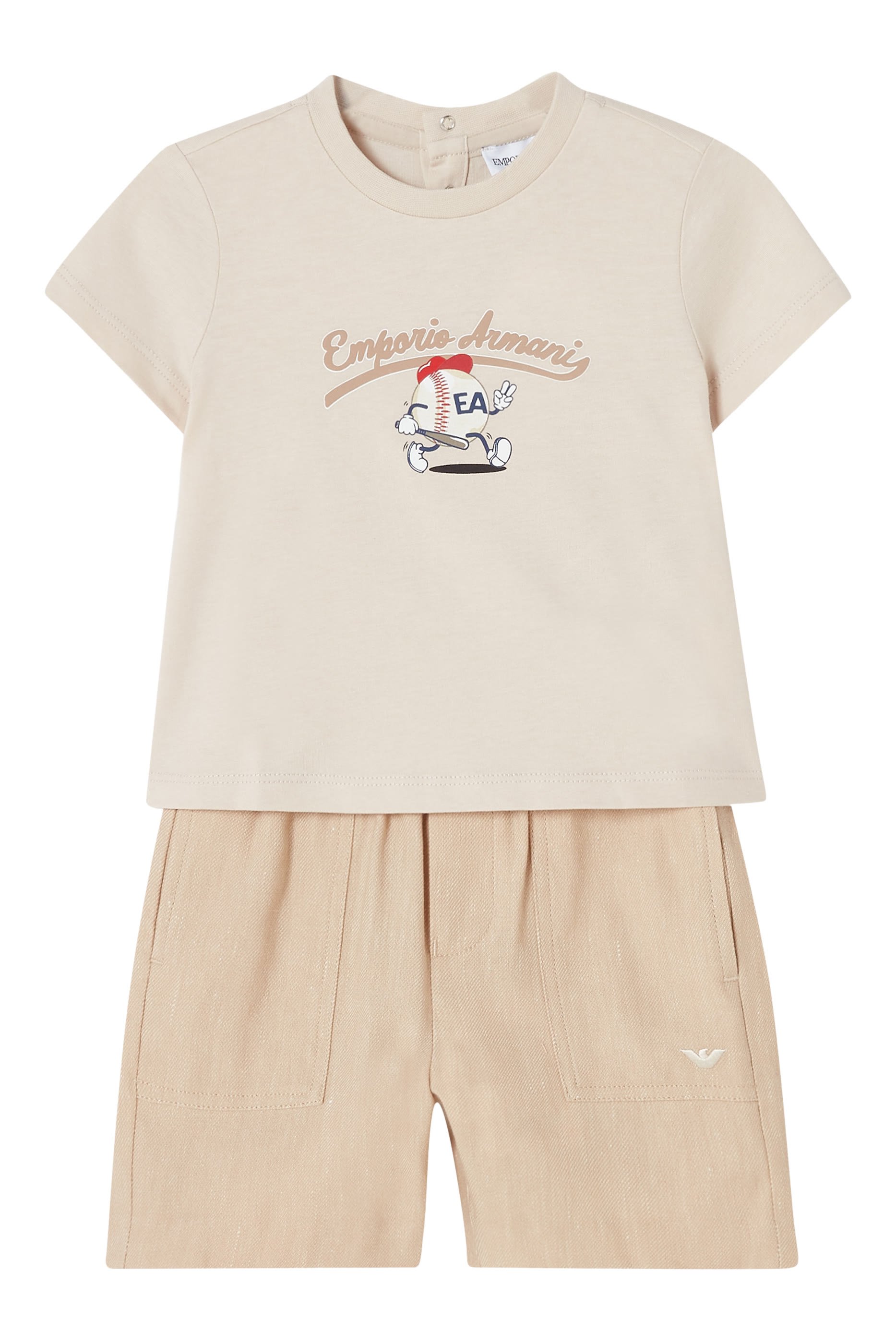 Kids Baseball Print T-Shirt