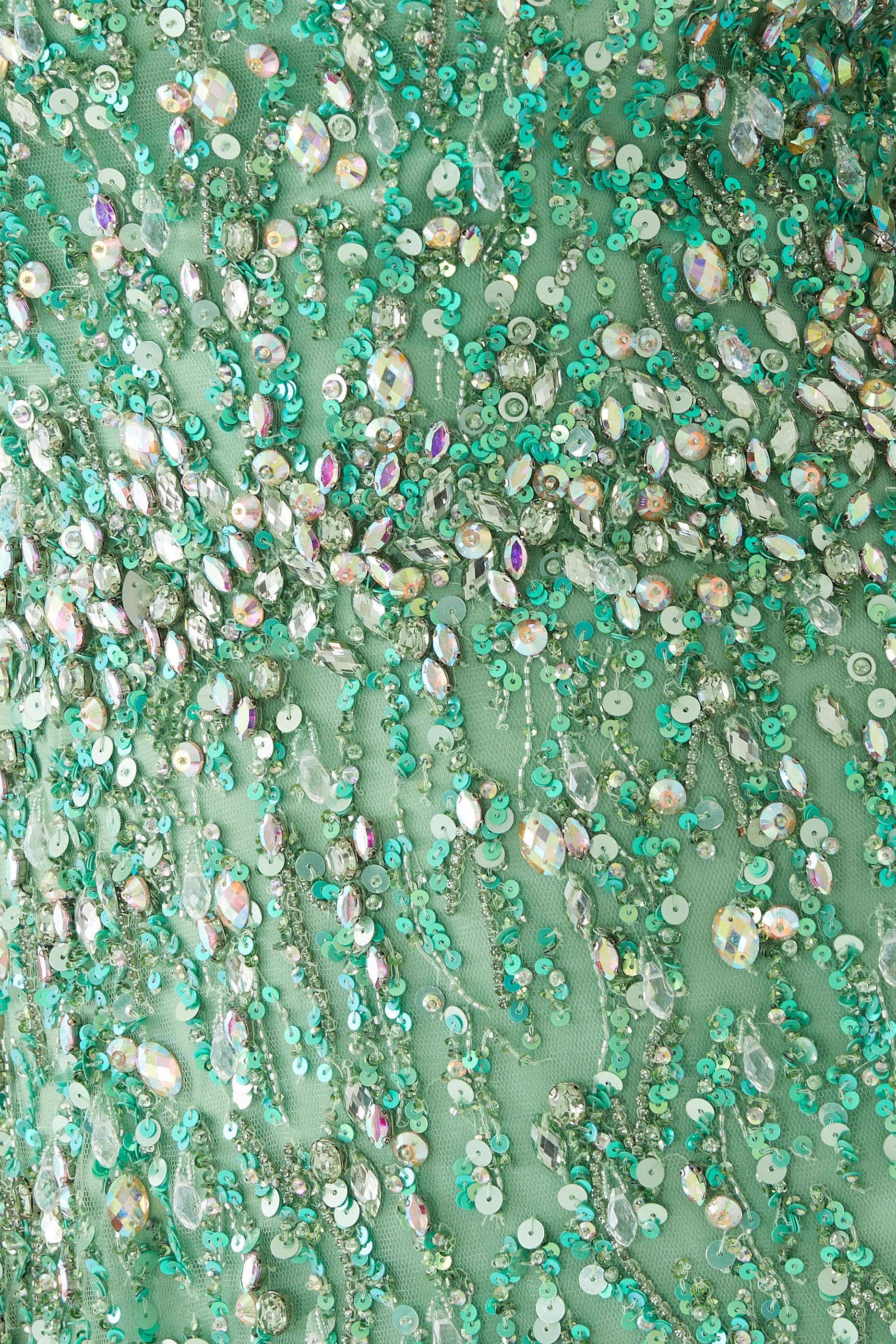 Marano 3/4 Cape Sleeve Embellished Gown