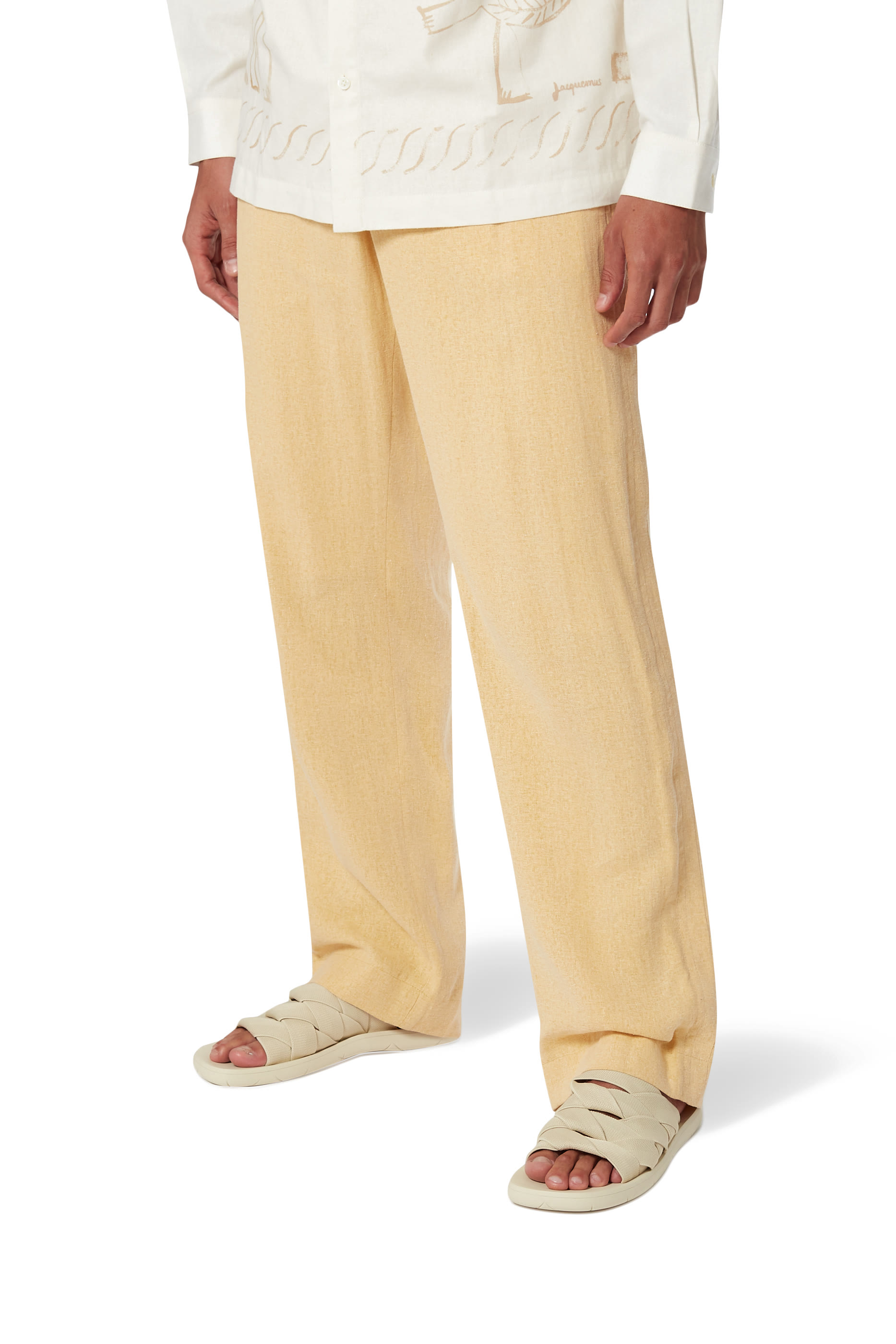 Intrecciato Fabric Sandals