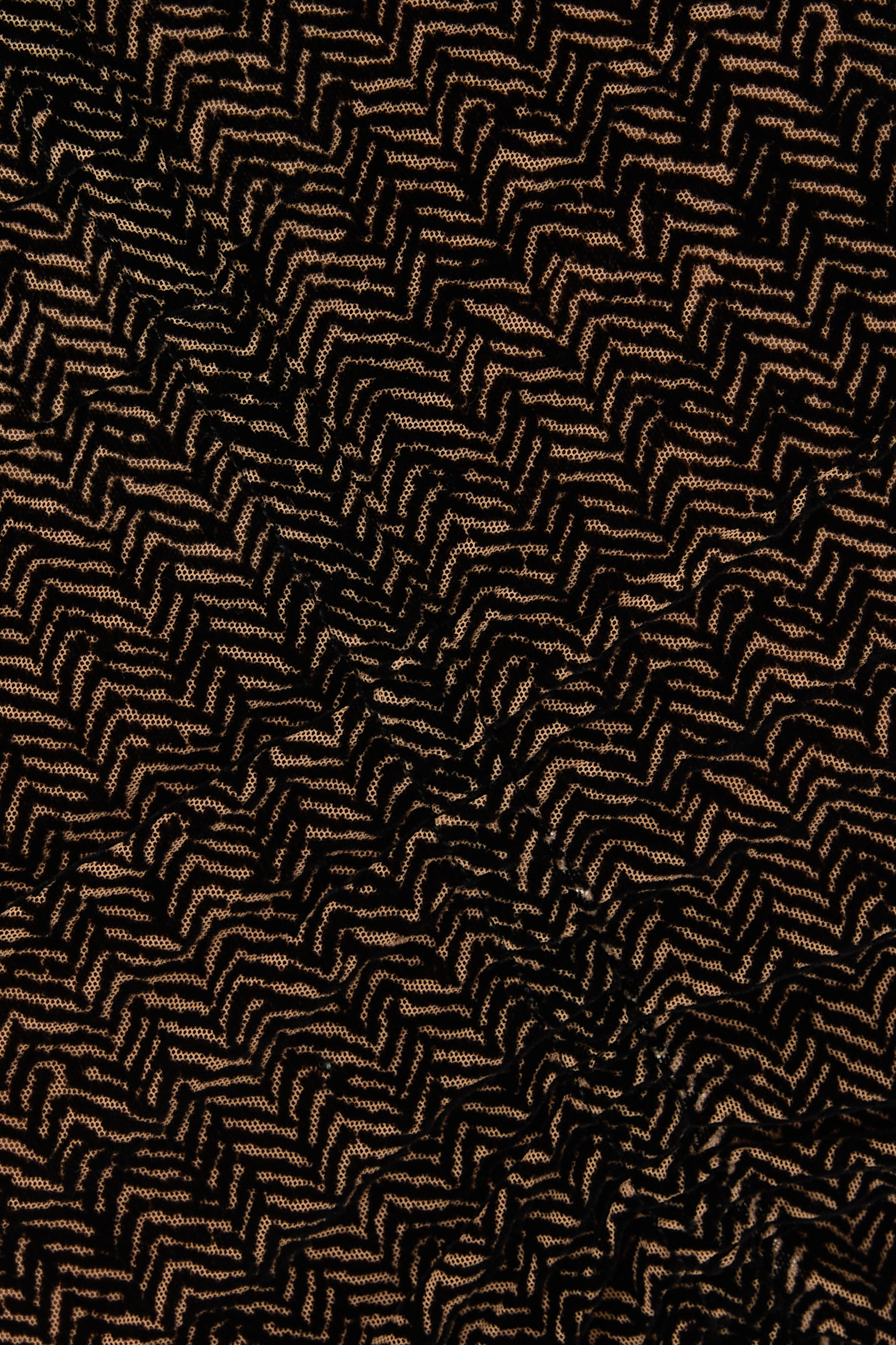 Chevron Tulle Midi Skirt