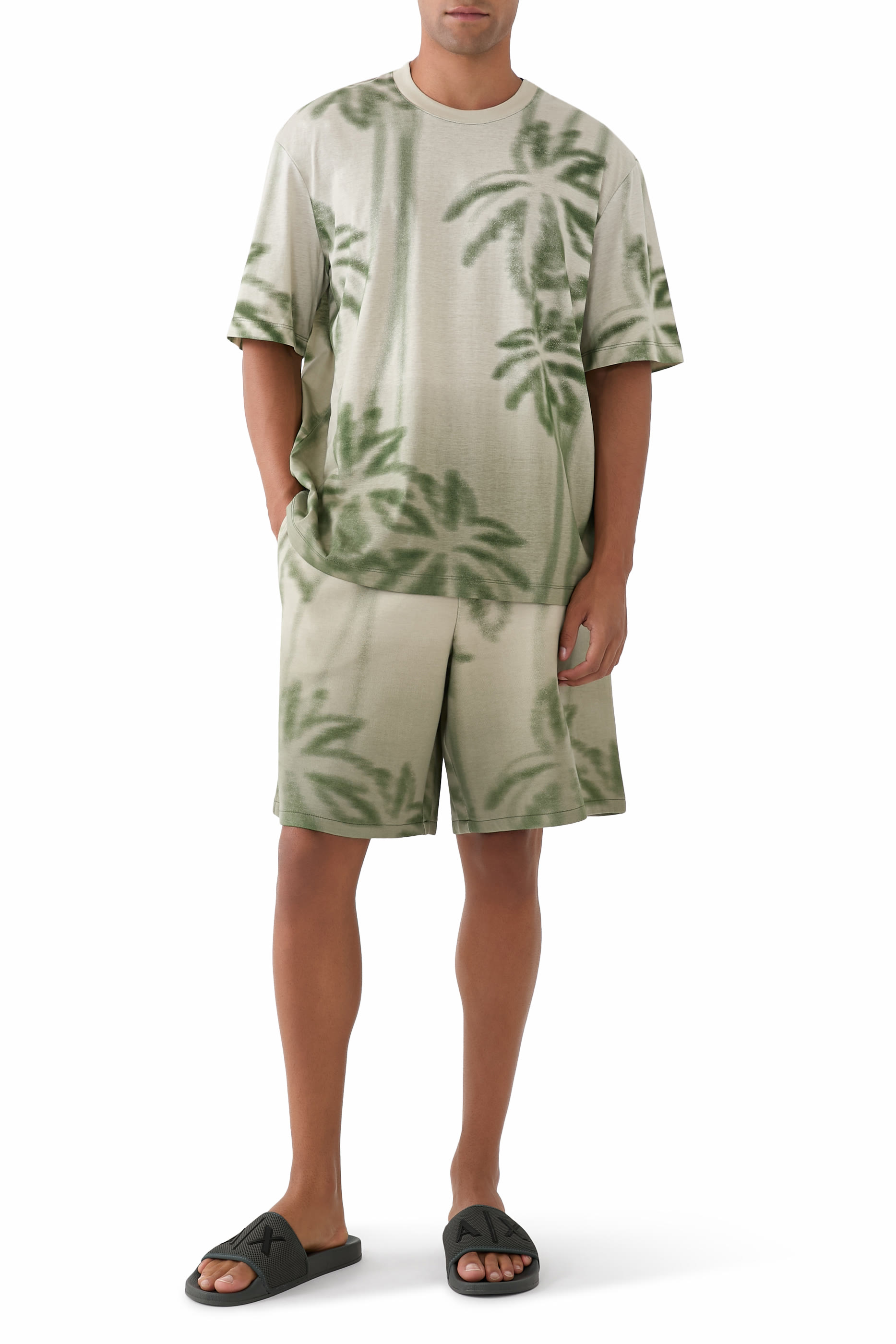 Mykonos AX Logo Flat Sandals