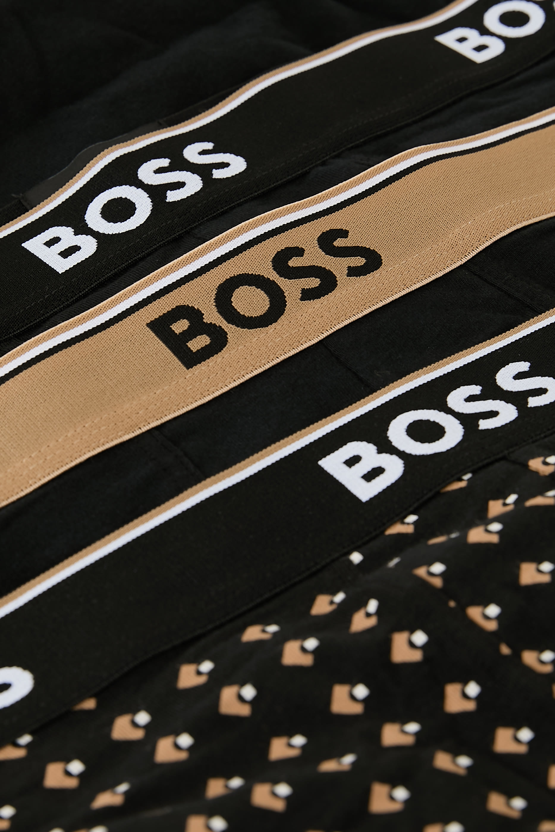 Three-Pack Of Logo-Waistband Trunks