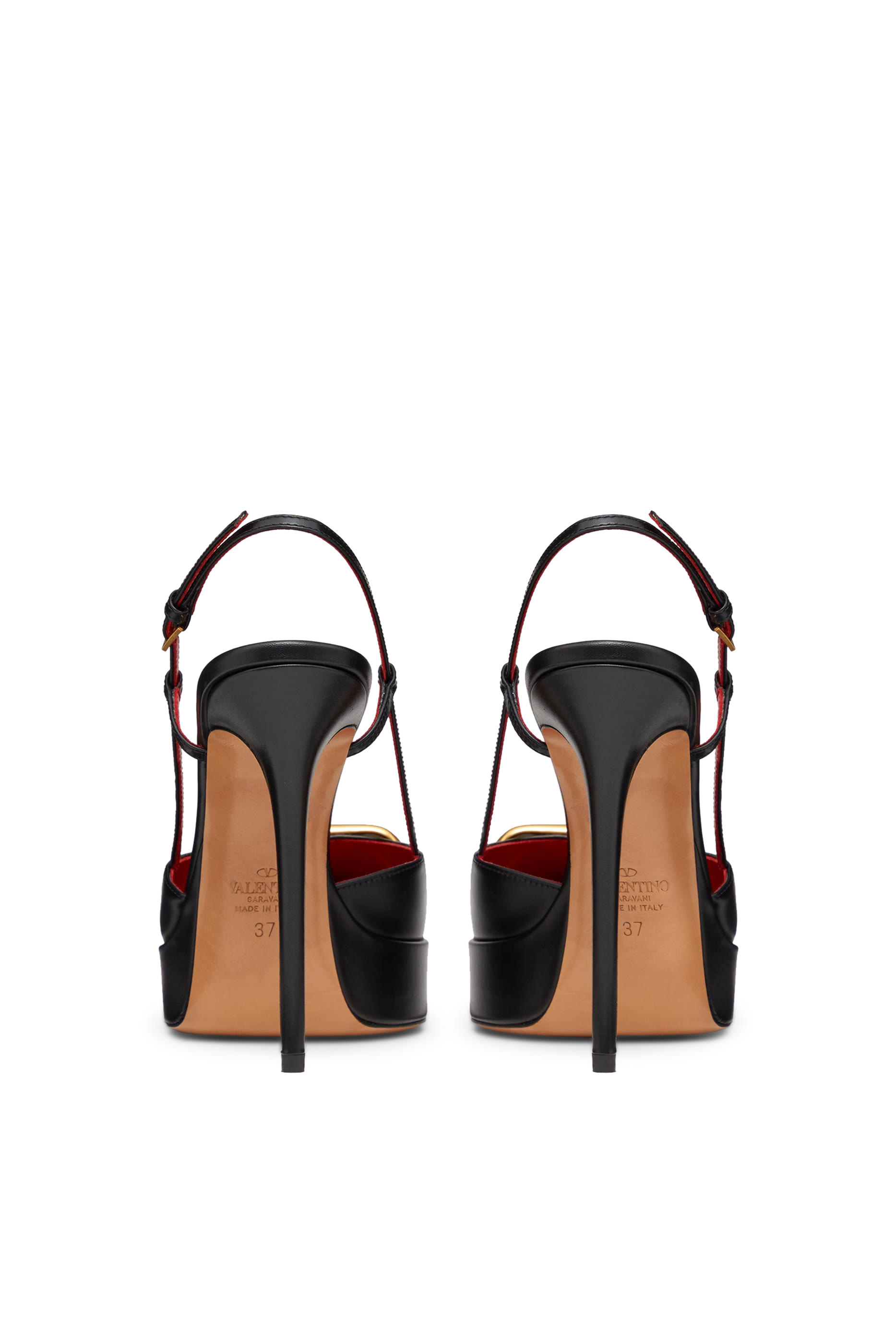 Valentino Garavani VLogo Signature 120 Leather Slingback Pumps