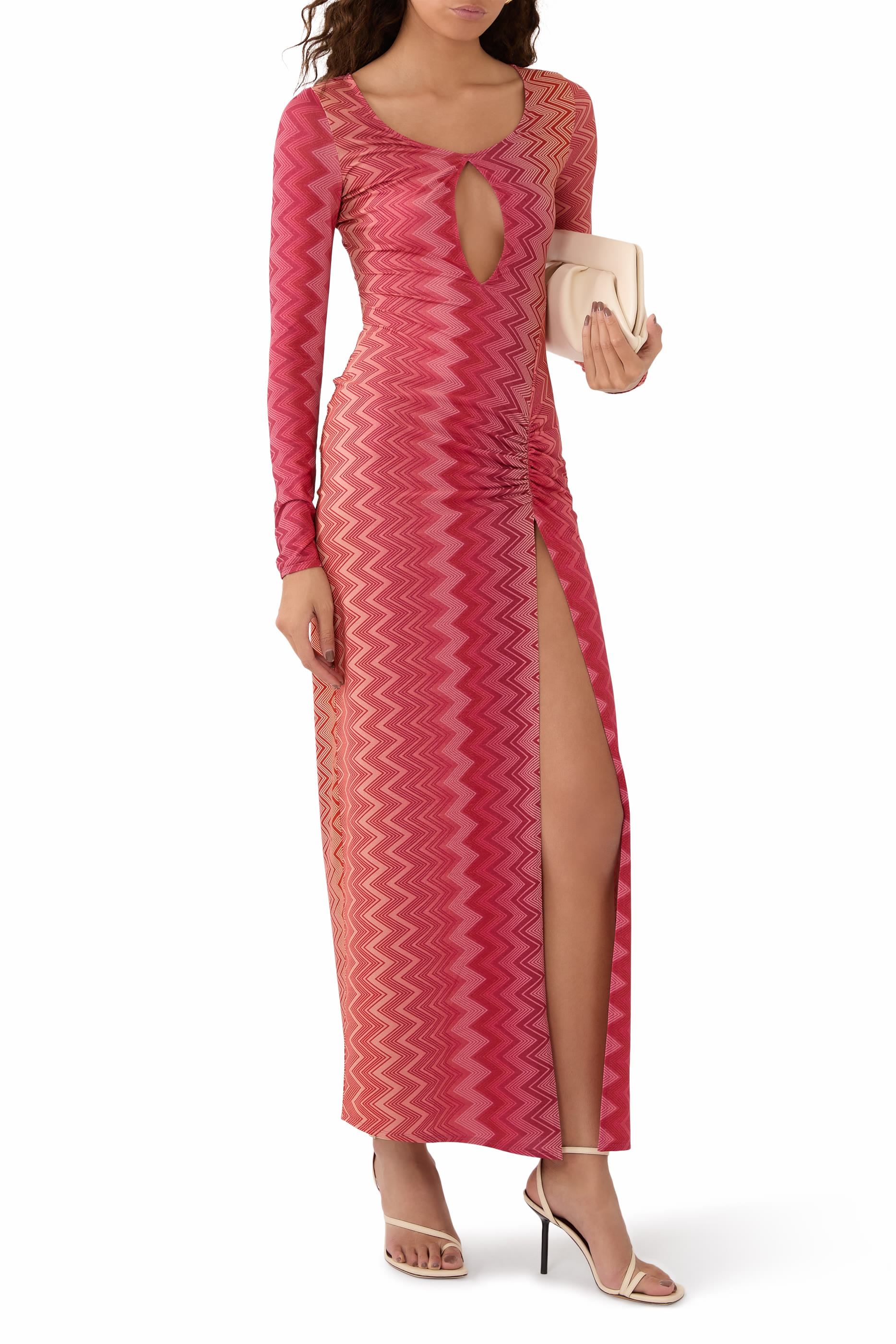 Zig Zag Print Cover Up Dress