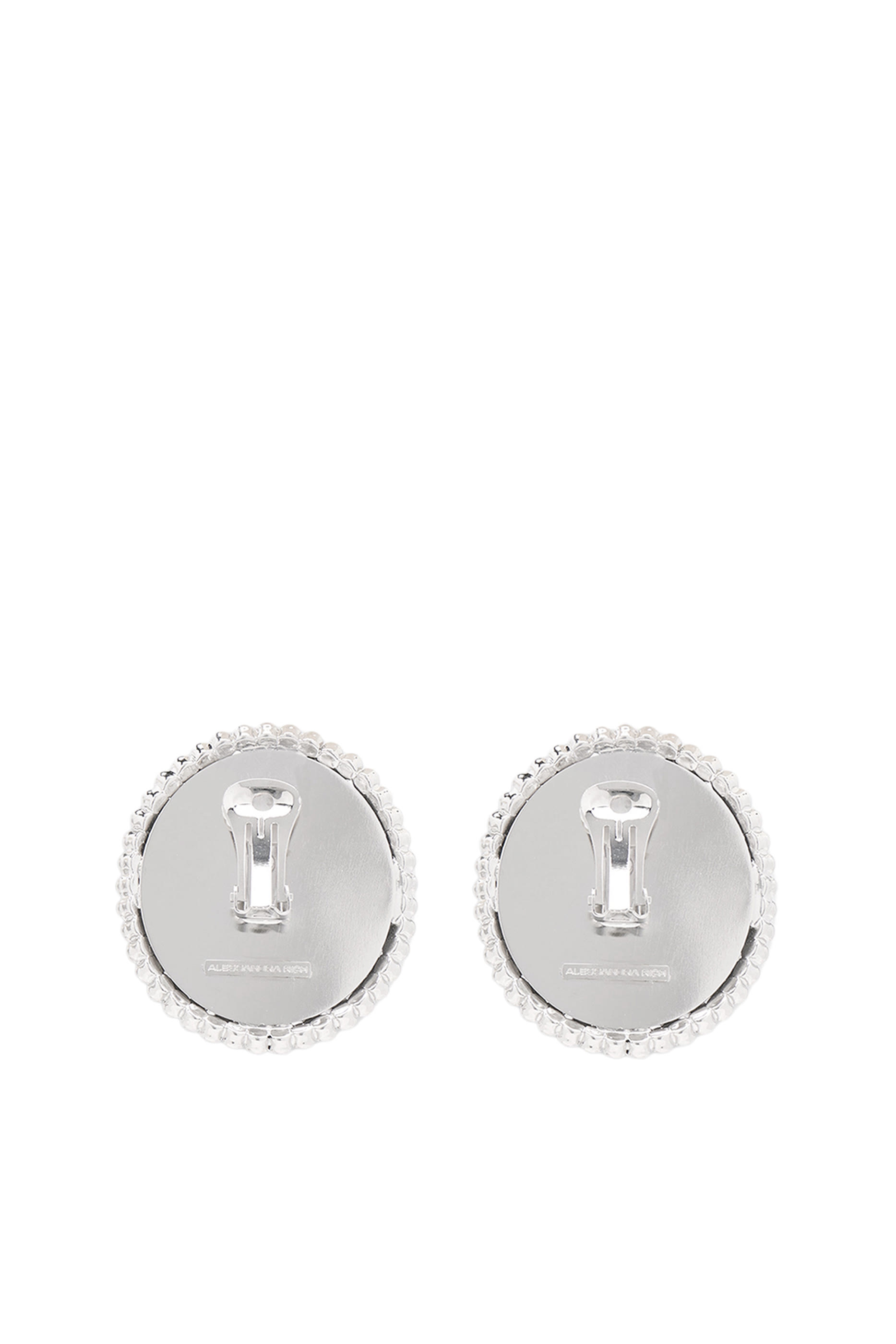 Crystal and Pearls Oval Earrings