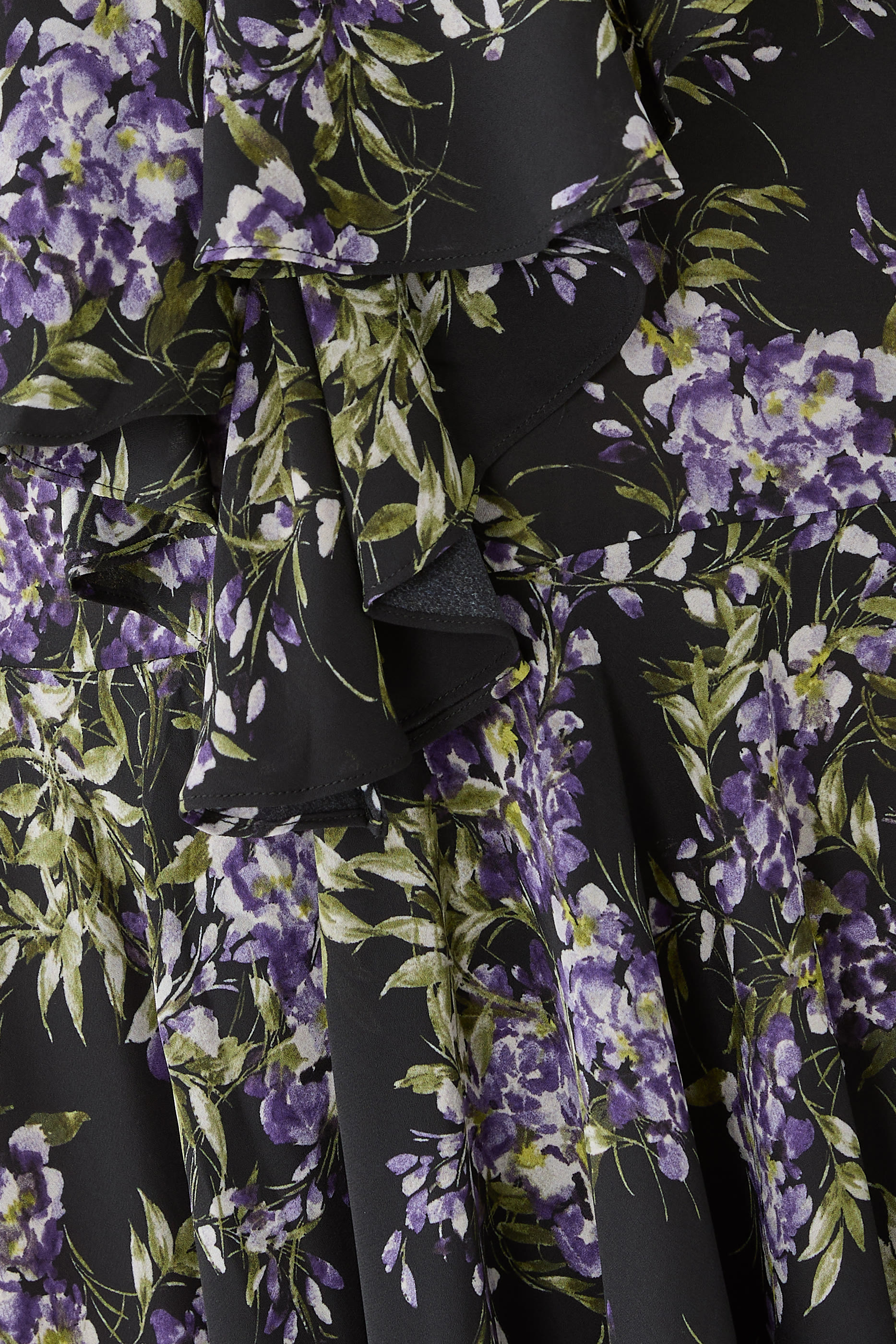 Ruffled Floral-Print Dress