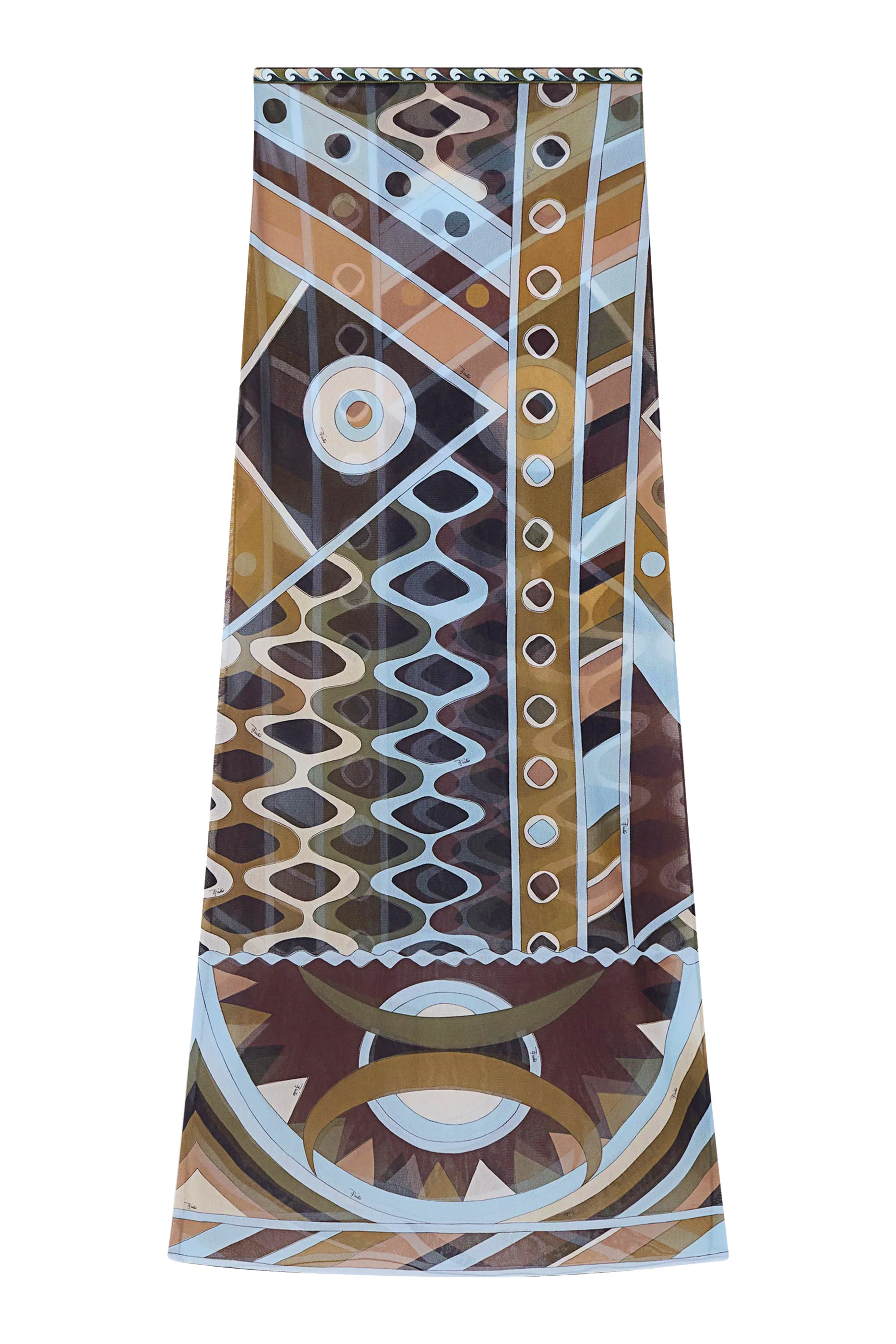 Vivara Print Long Tulle Skirt