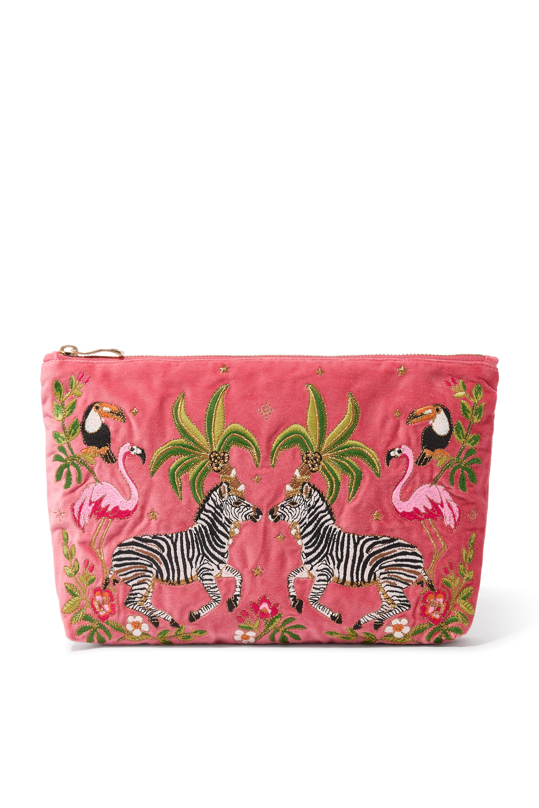 Wild Zebra Palm Everyday Pouch