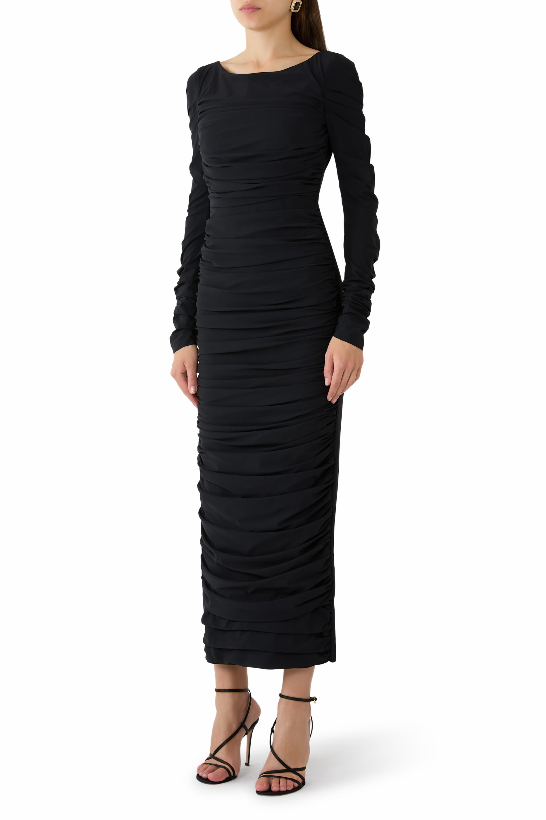 Long Sleeves Midi Dress