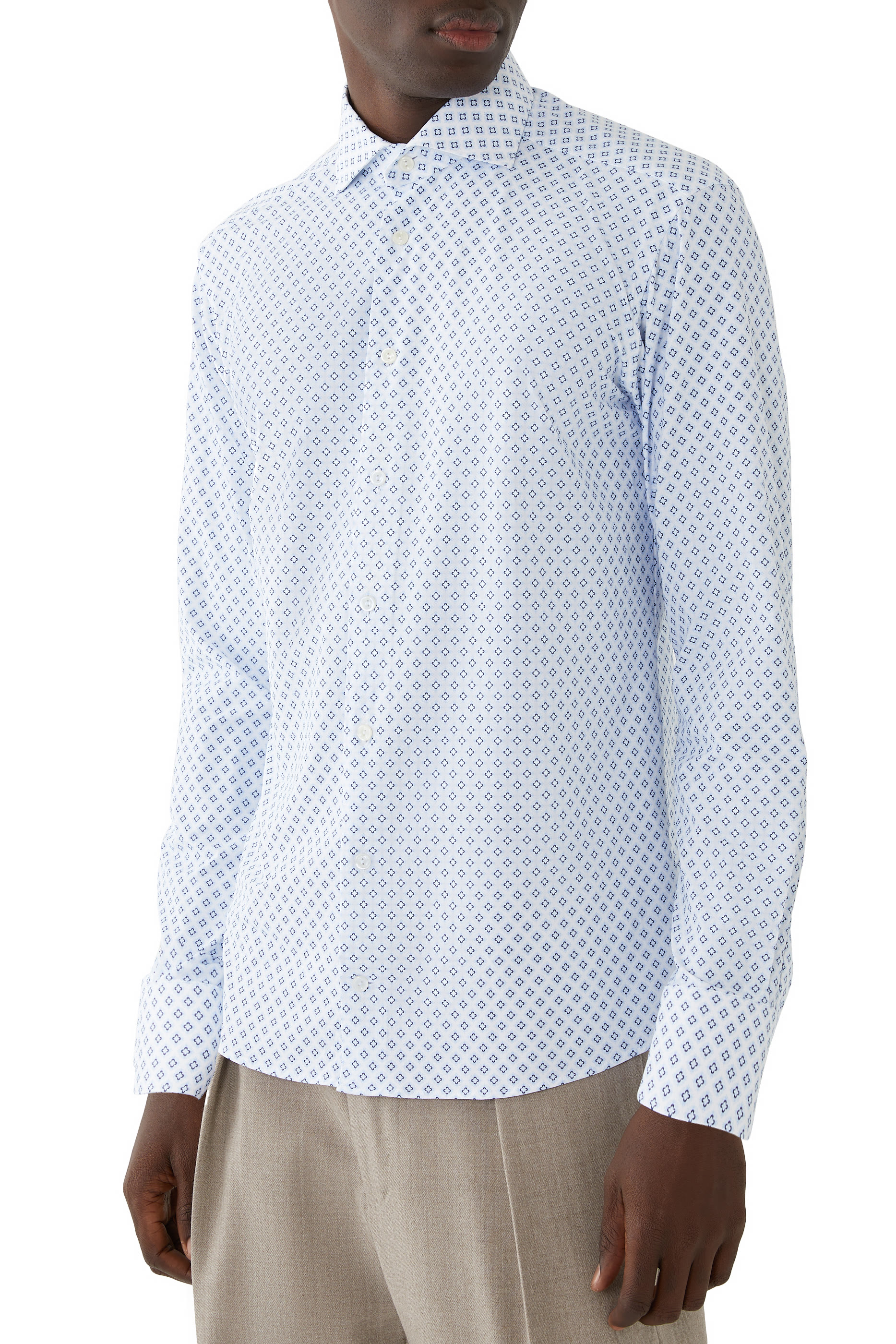 Geometric Four Way-Stretch Shirt